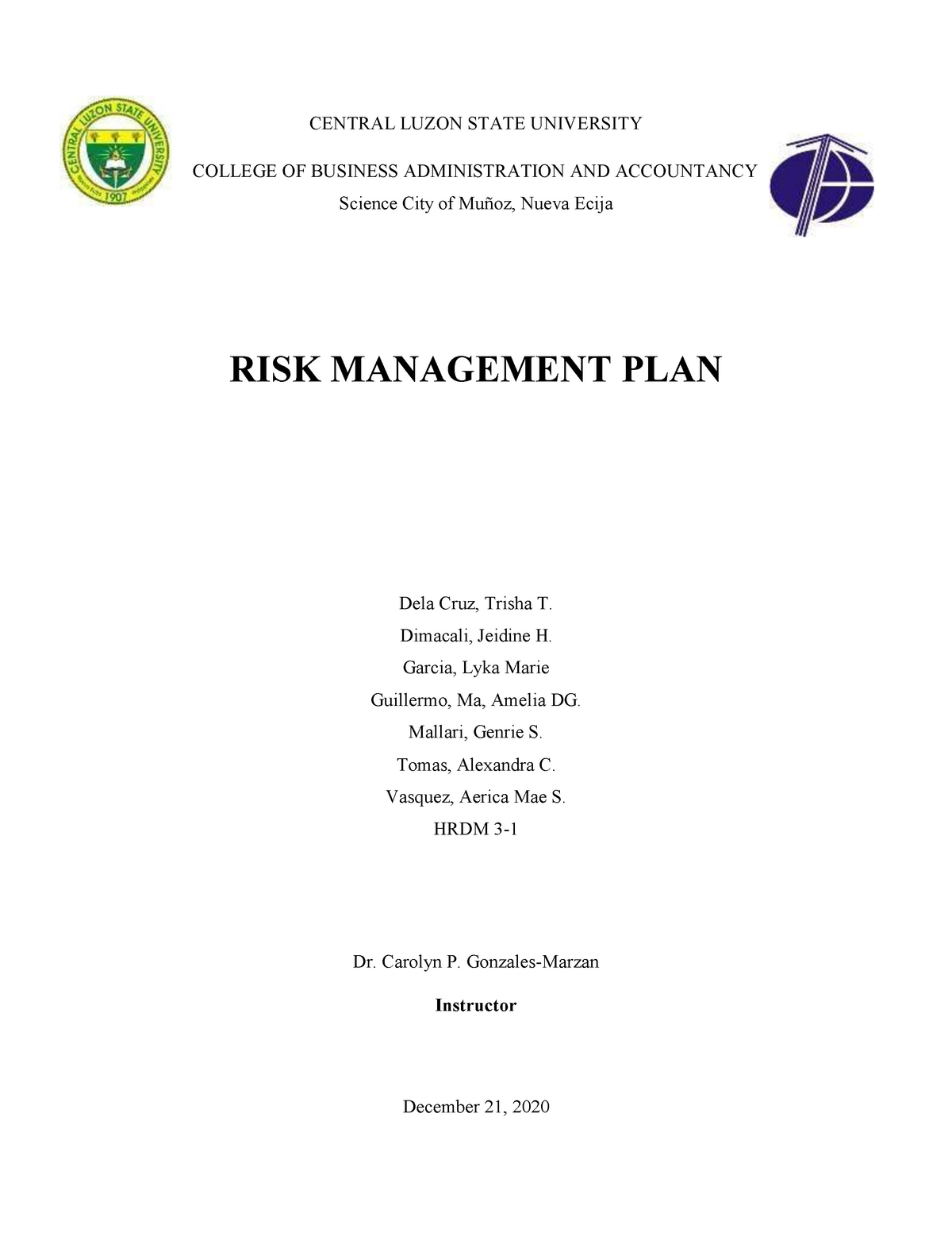 case study about risk management in the philippines