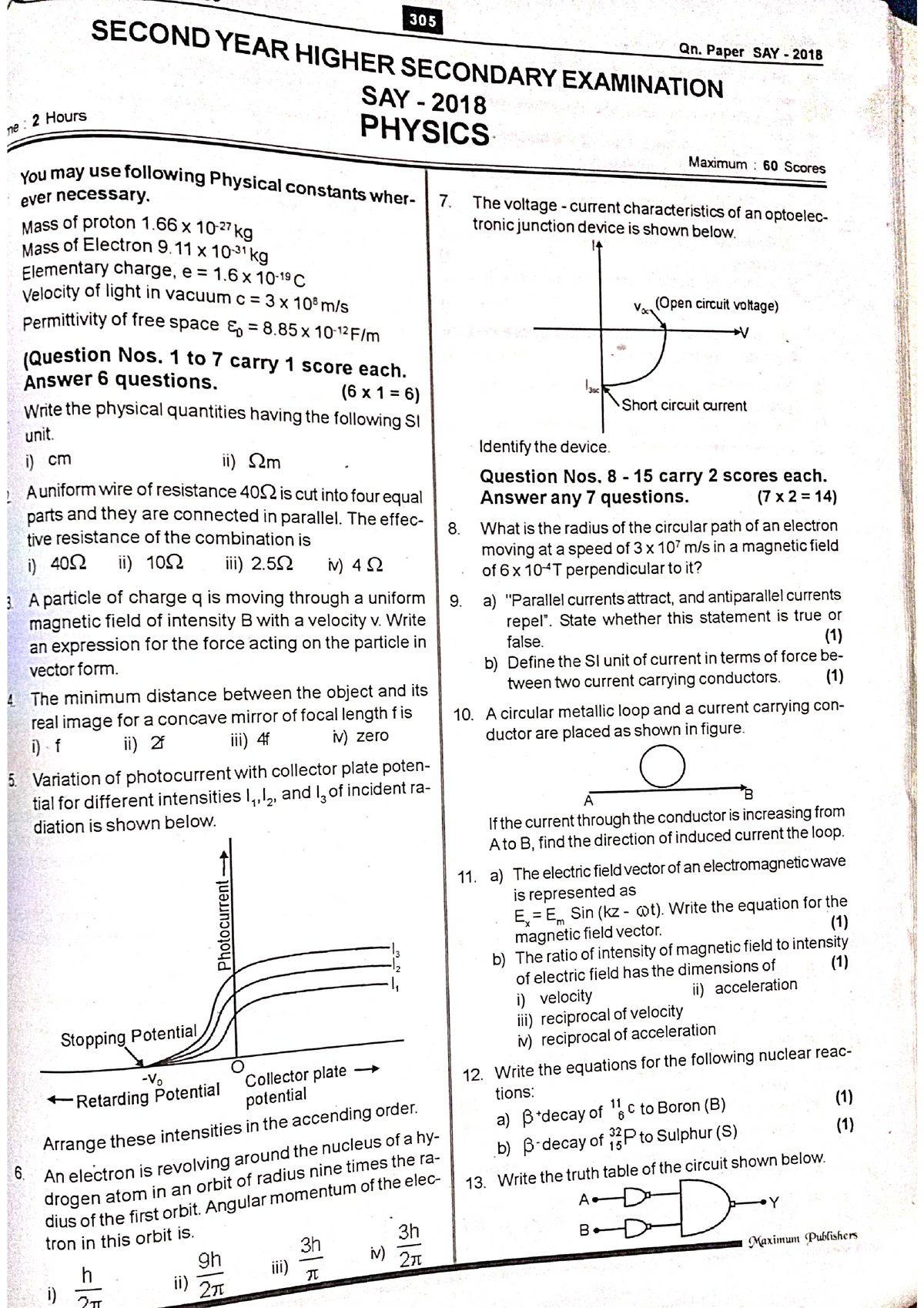 Physics Questions And Answers In 2 - Science - Studocu