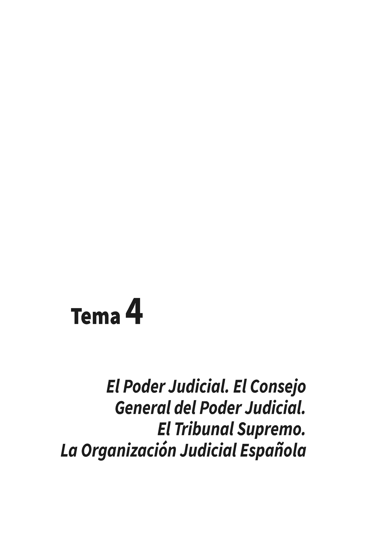 TEMA 4 EL Poder Judicial - El Poder Judicial. El Consejo General Del ...