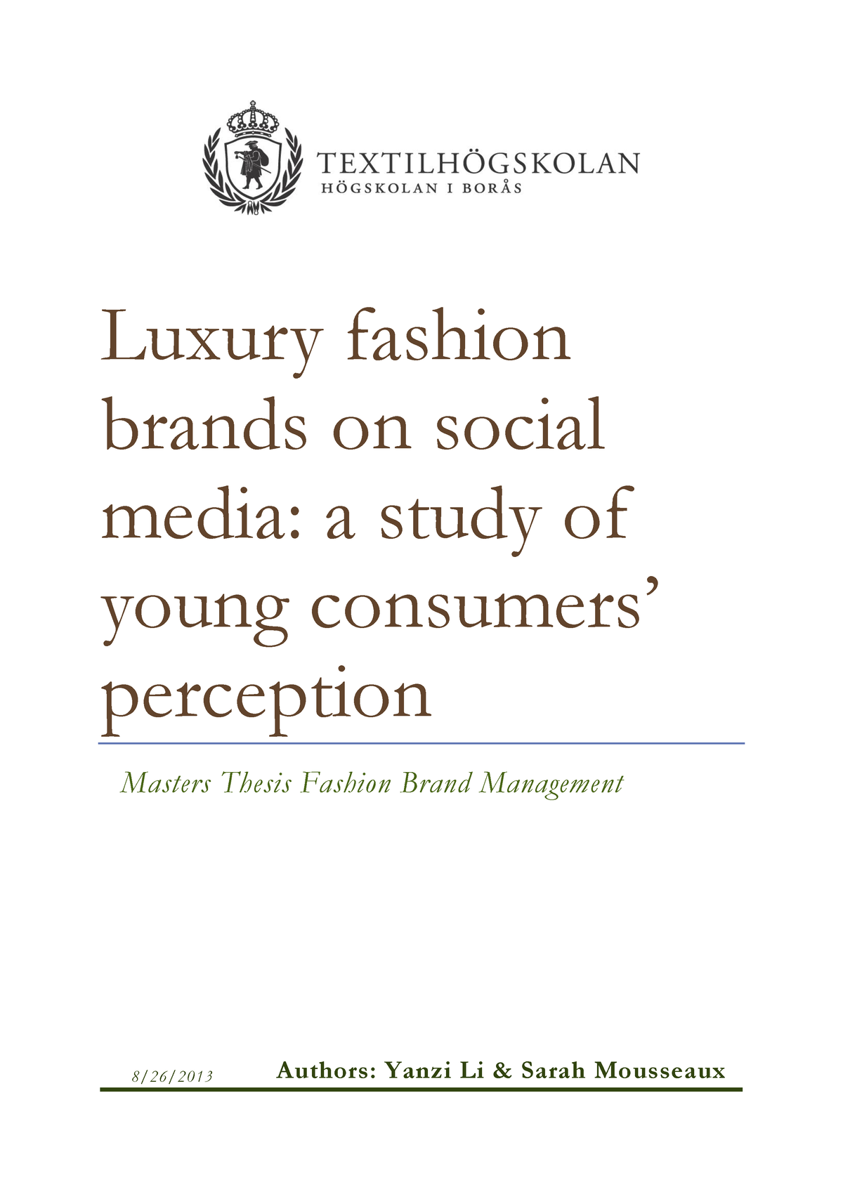 luxury brand social media case study