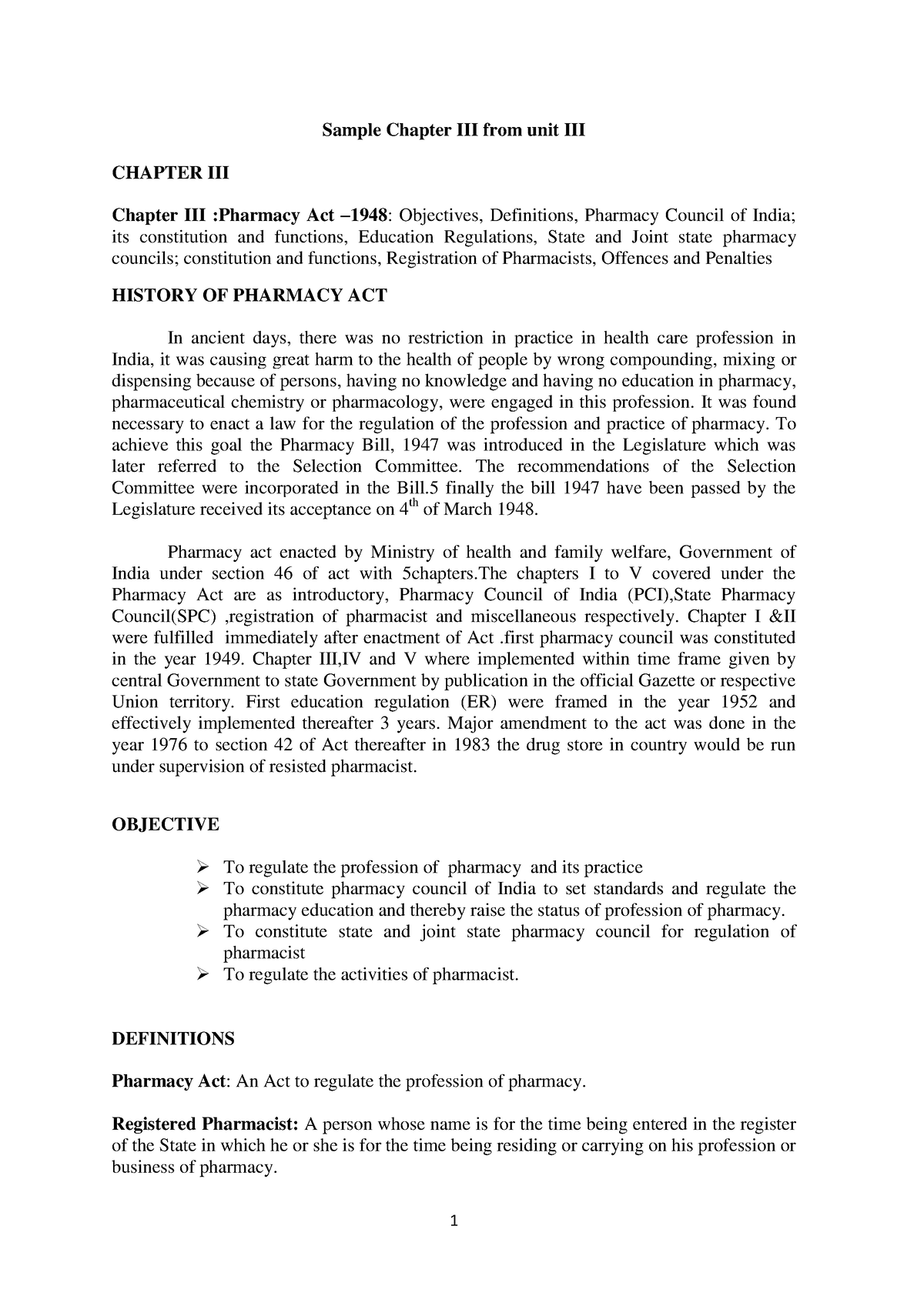 pharmacy-act-notes-sample-chapter-iii-from-unit-iii-chapter-iii