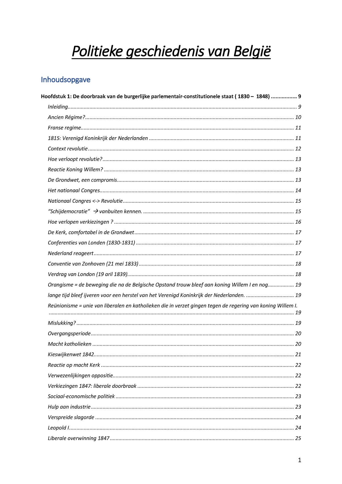 Politieke Geschiedenis Van België - Politieke Geschiedenis Van België ...