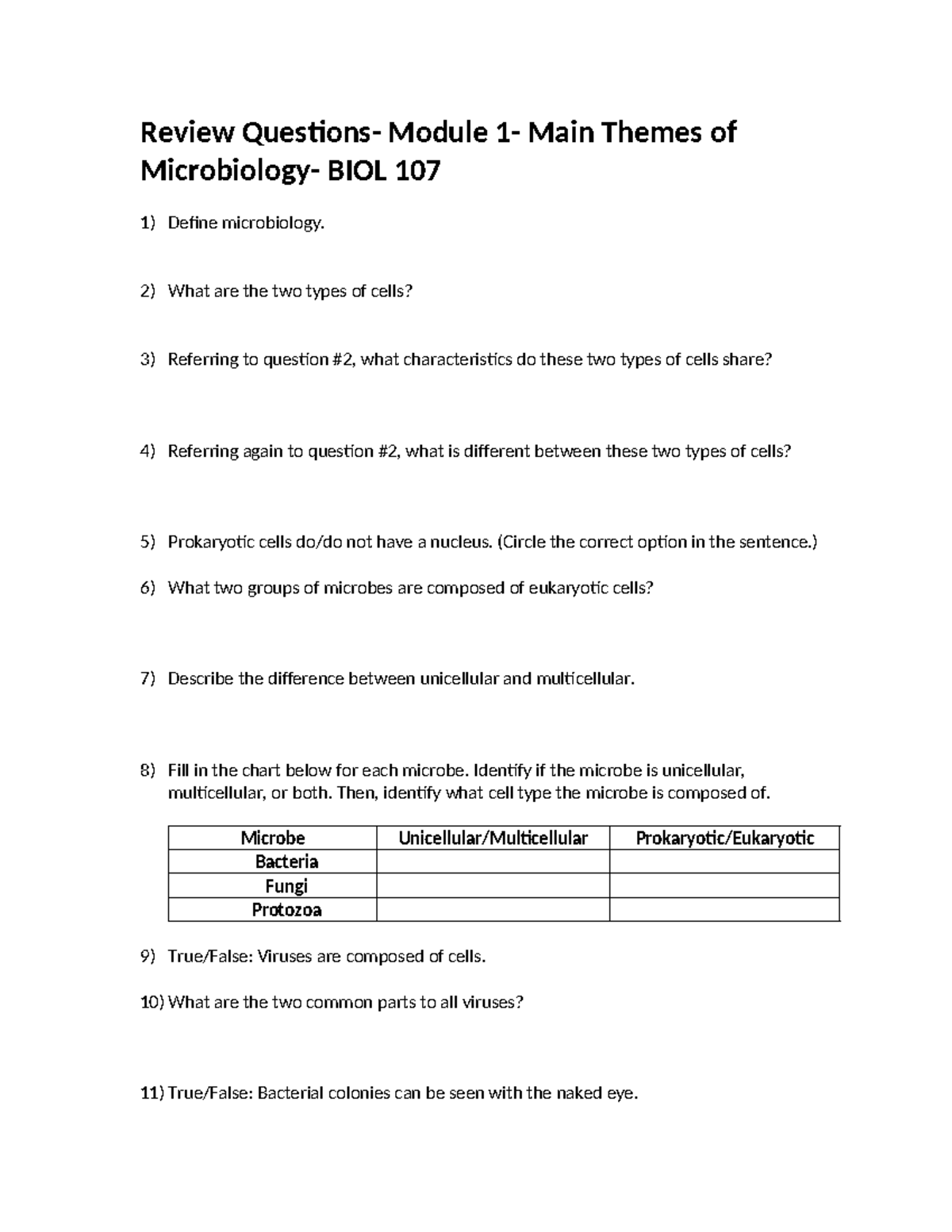 Module 1 Main Themes 107 Practice Review Questions Module 1 Main