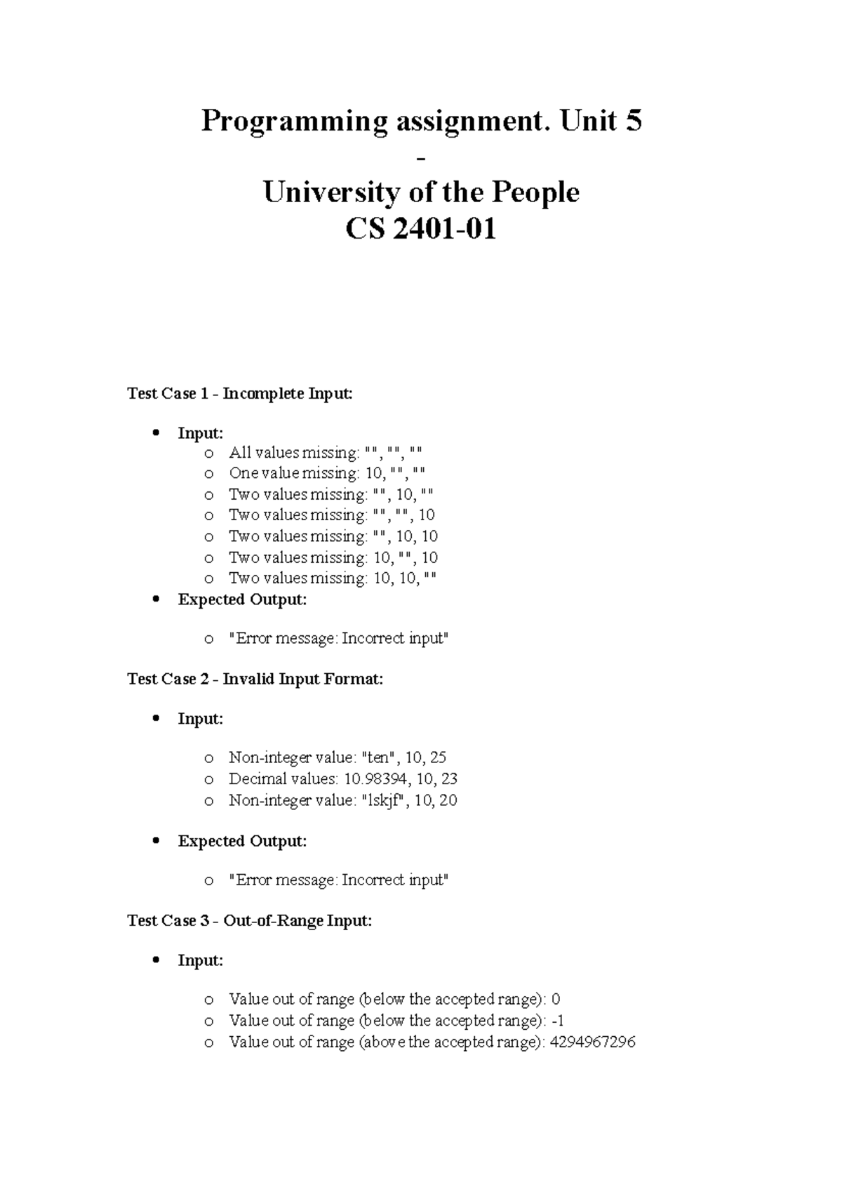 corrective assignment unit 5