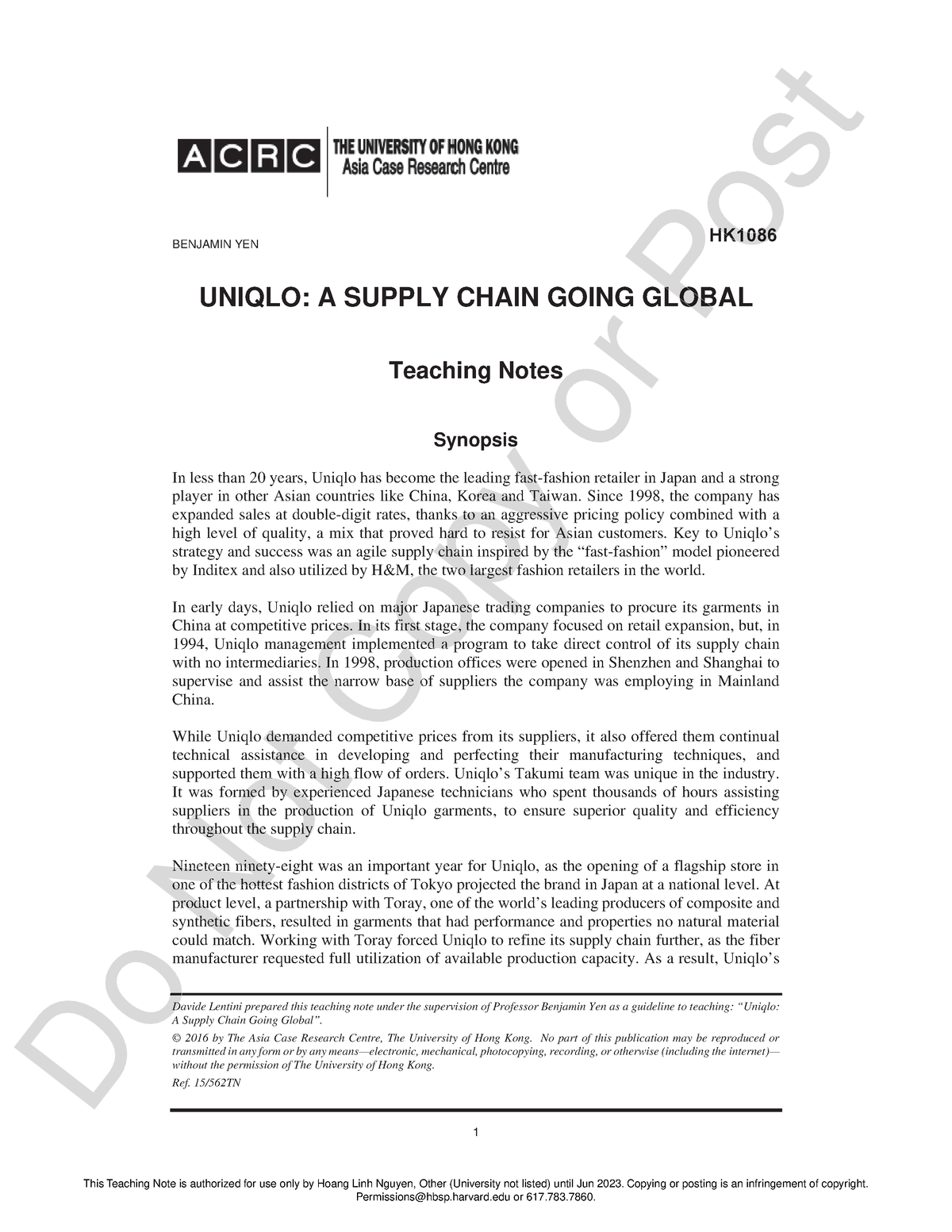 Yoon Barbé Integrated Marketing Swot Analysis  Uniqlo  PDF  Brand   Swot Analysis