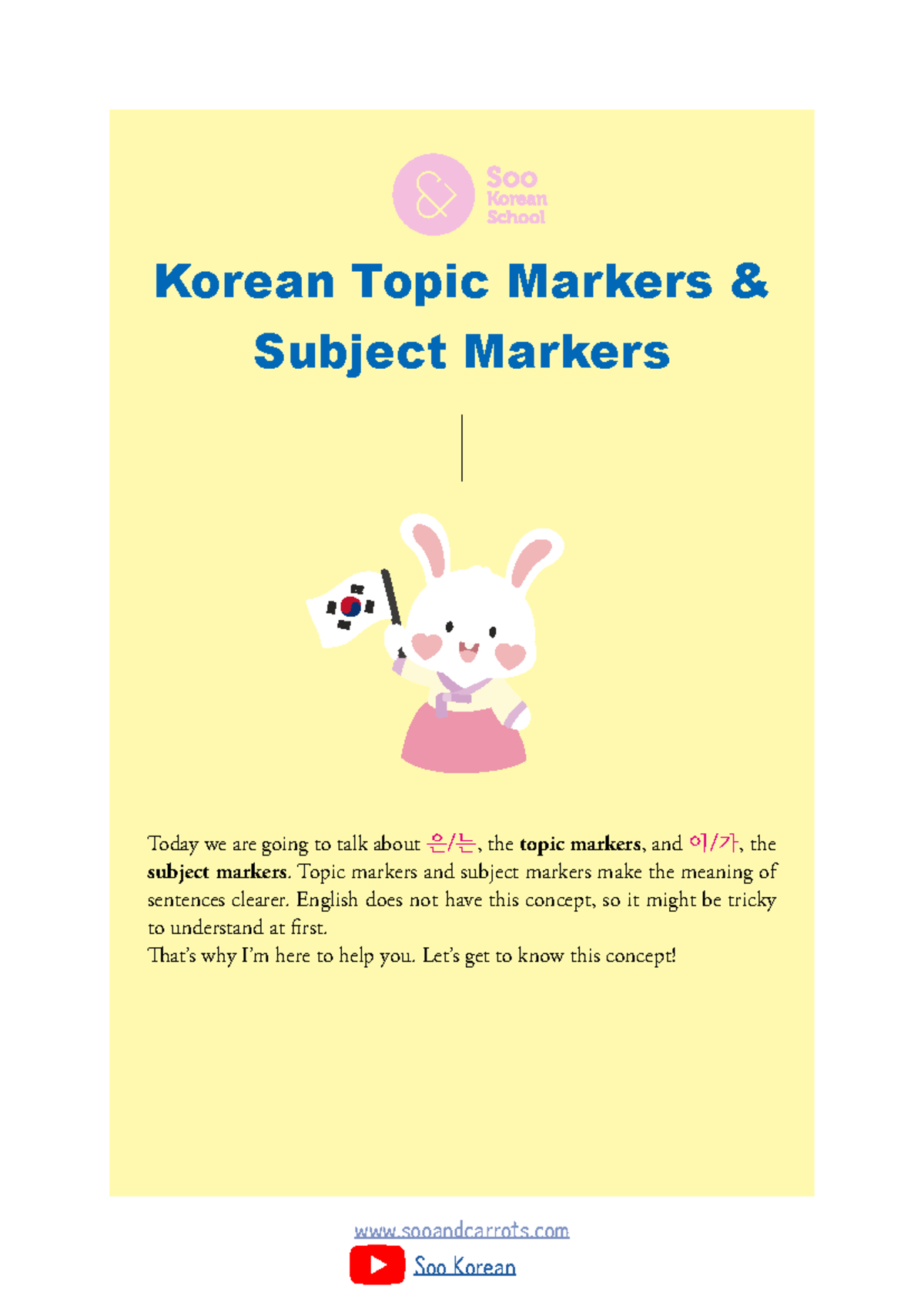 는 이 가-Korean-Topic-Markers-Subject-Markers-lkrf6h - Korean Topic ...