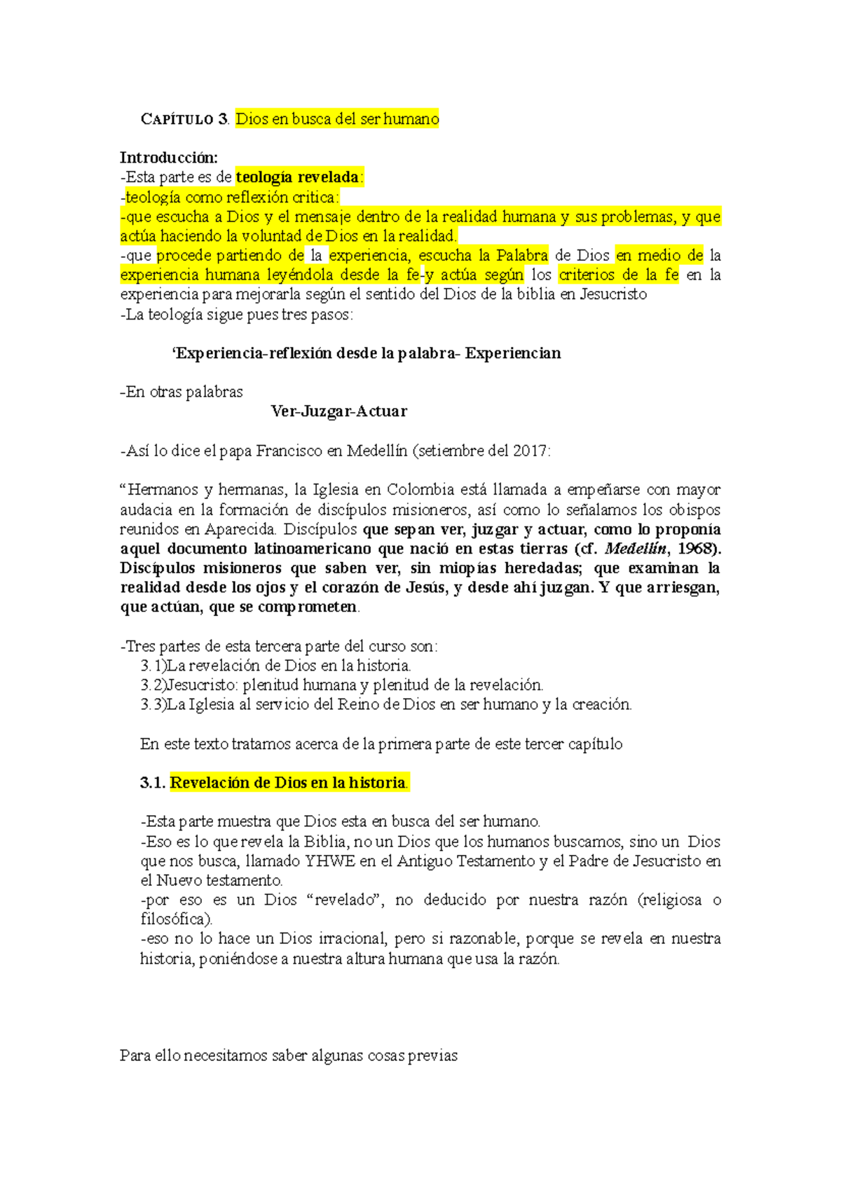 Capitulo 3 Resumen Teologia 1teo03 Pucp Studocu