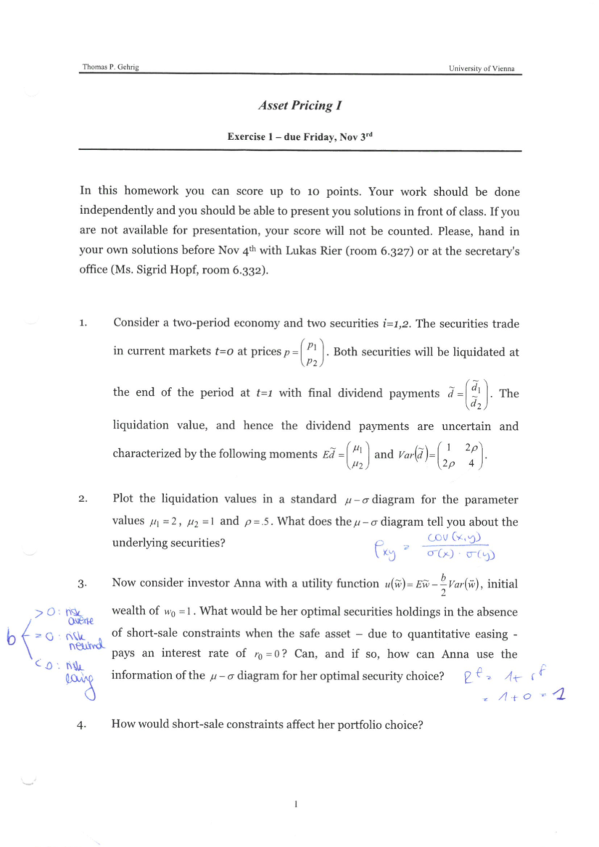 homework solutions pricing