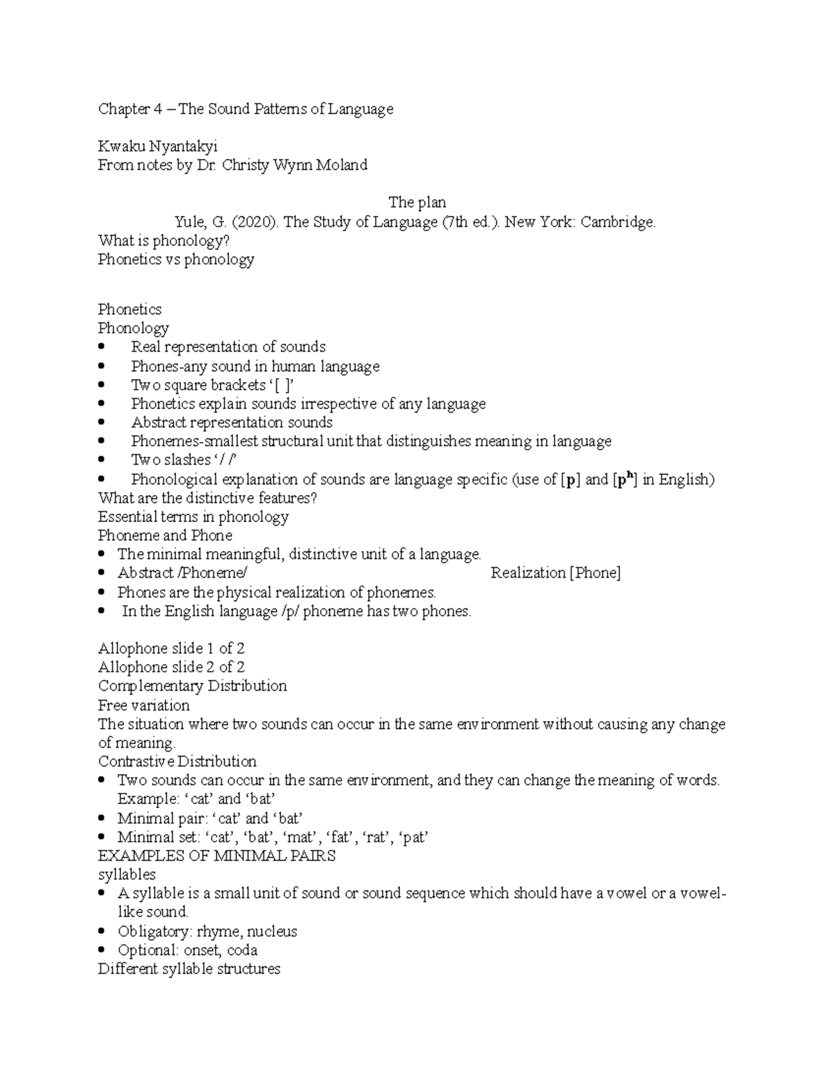 Chapter 4 – The Sound Patterns of Language-upd - Chapter 4 – The Sound ...