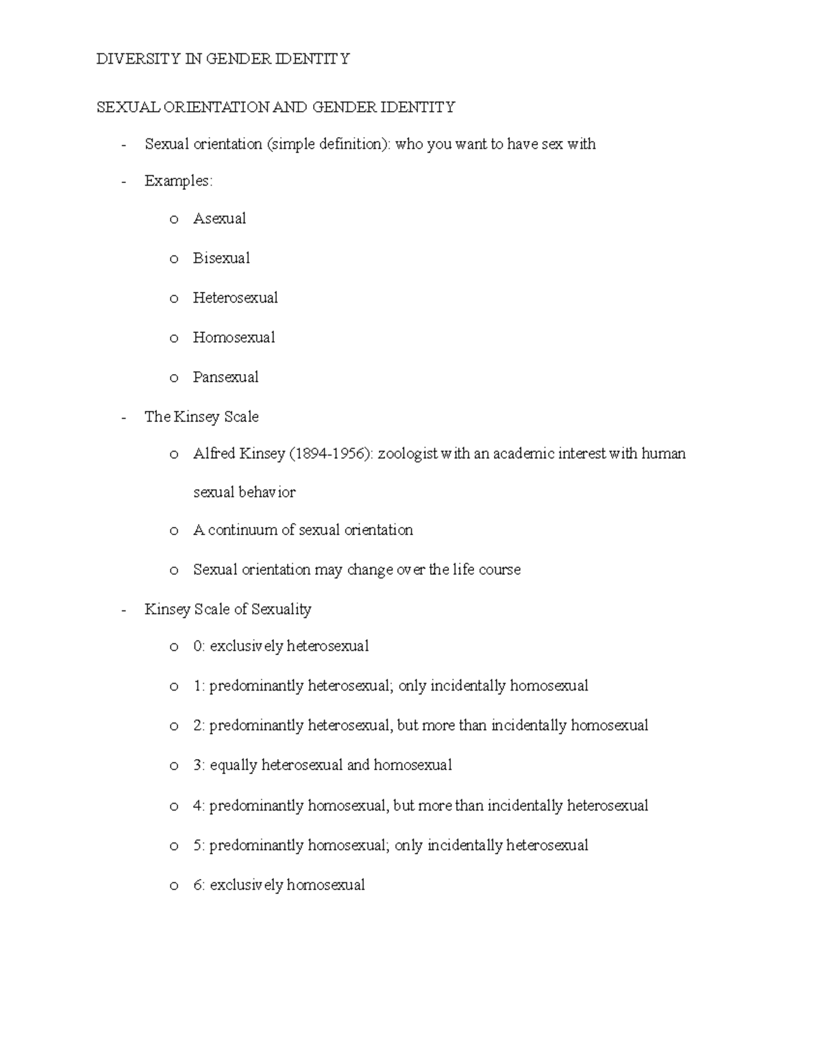 SOCY Notes 9 - sexual orientation and gender identity and diversity in ...