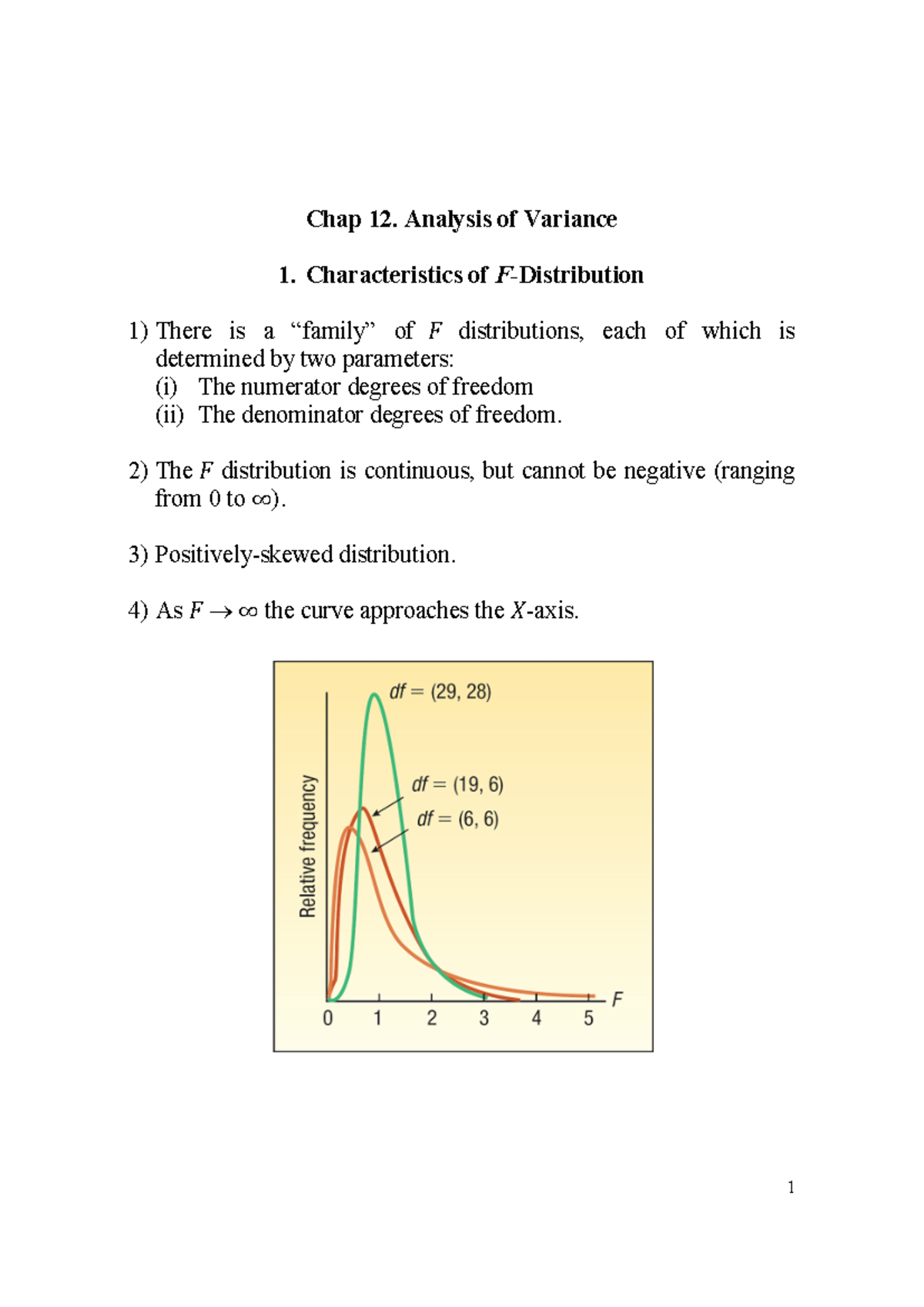 ECO2004 Ch12 - 수업자료 - Chap 12. Analysis of Variance Characteristics of ...