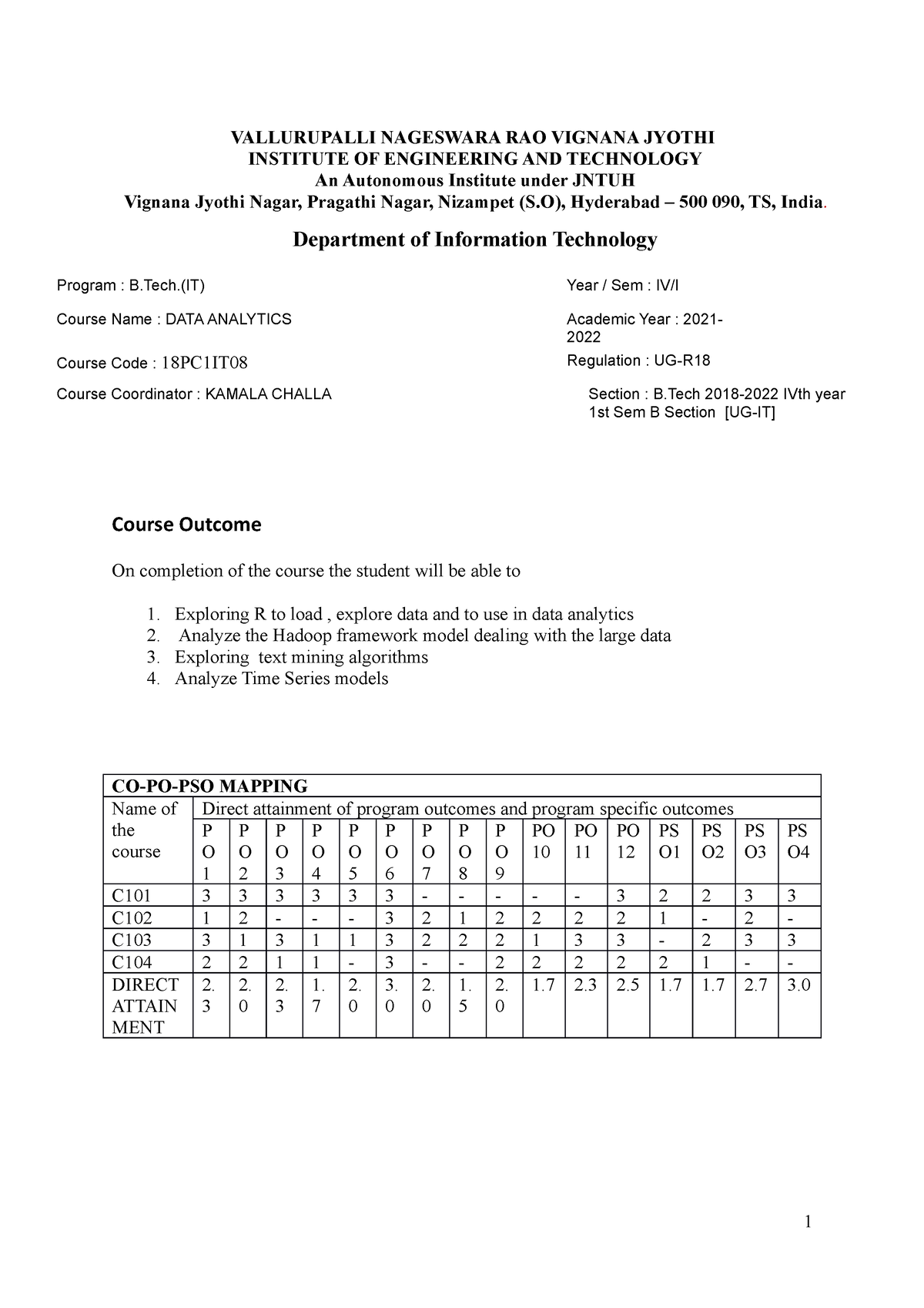 19. Conclusions-Summary Sheet - VALLURUPALLI NAGESWARA RAO VIGNANA ...