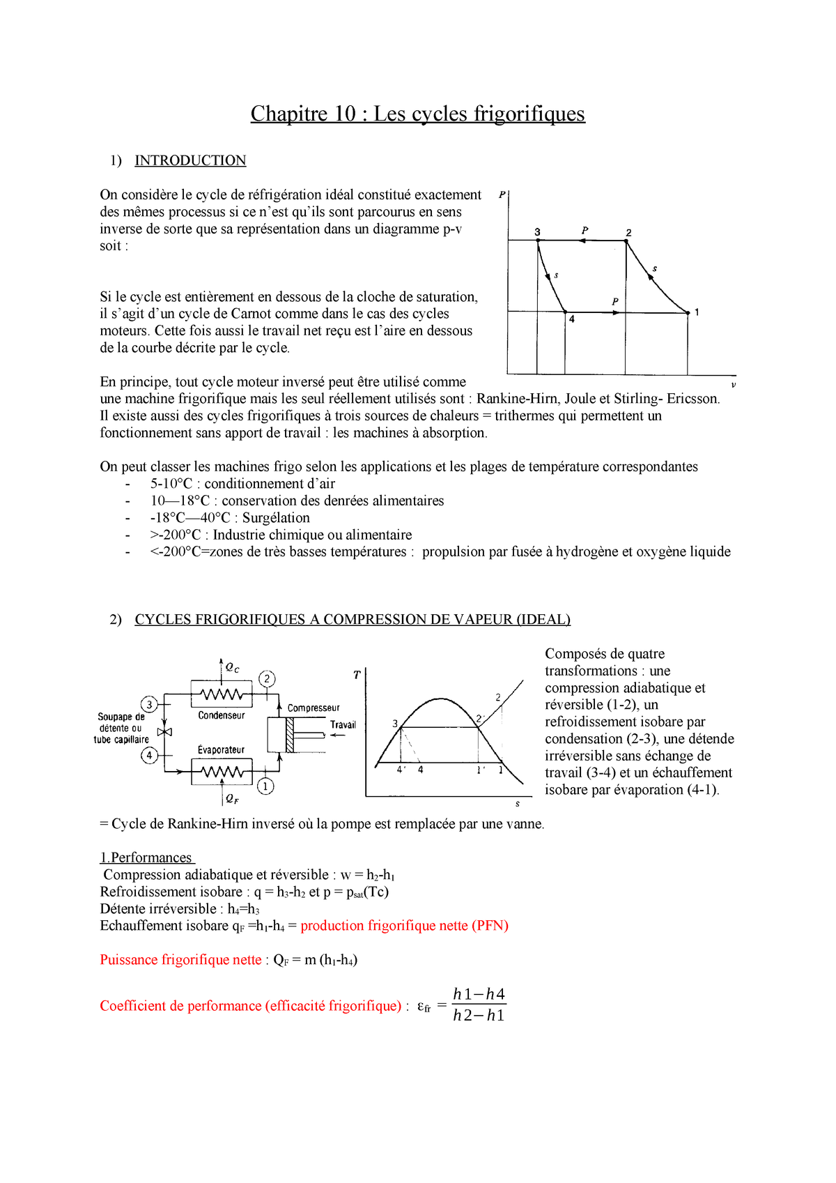 Chapitre 10 Thermodynamique Appliquee Meca H301 Studocu