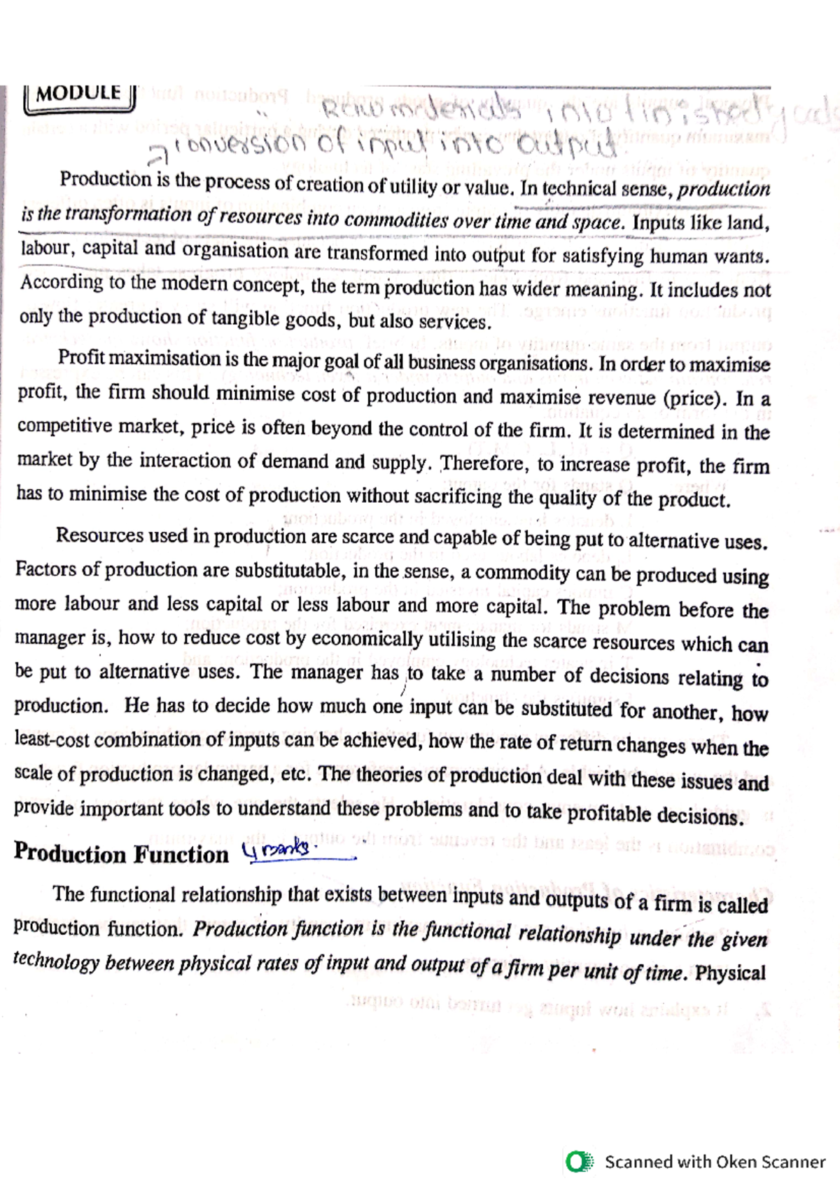 Bba managerial economics module 2 - bachelor of business administration ...