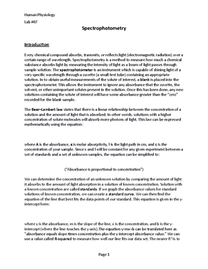Lab 14 Blood Typing - Lab report. - Lab # I. Blood Introduction Blood ...