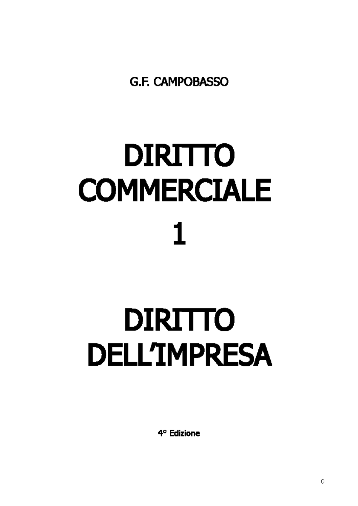 Diritto-commerciale-Campobasso - G. CAMPOBASSO DIRITTO COMMERCIALE 1 ...