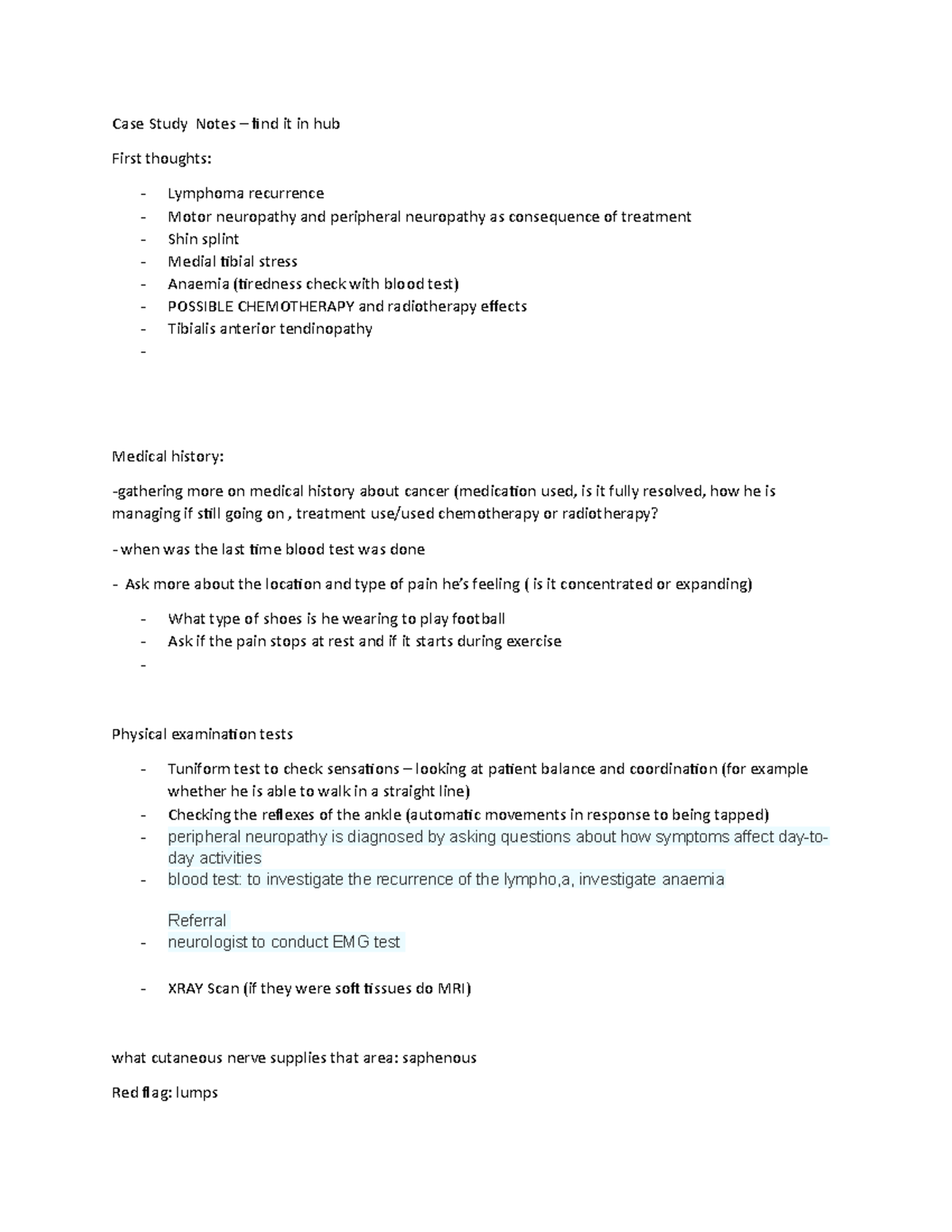 My groups Case study 26 - revision - Case Study Notes – find it in hub ...