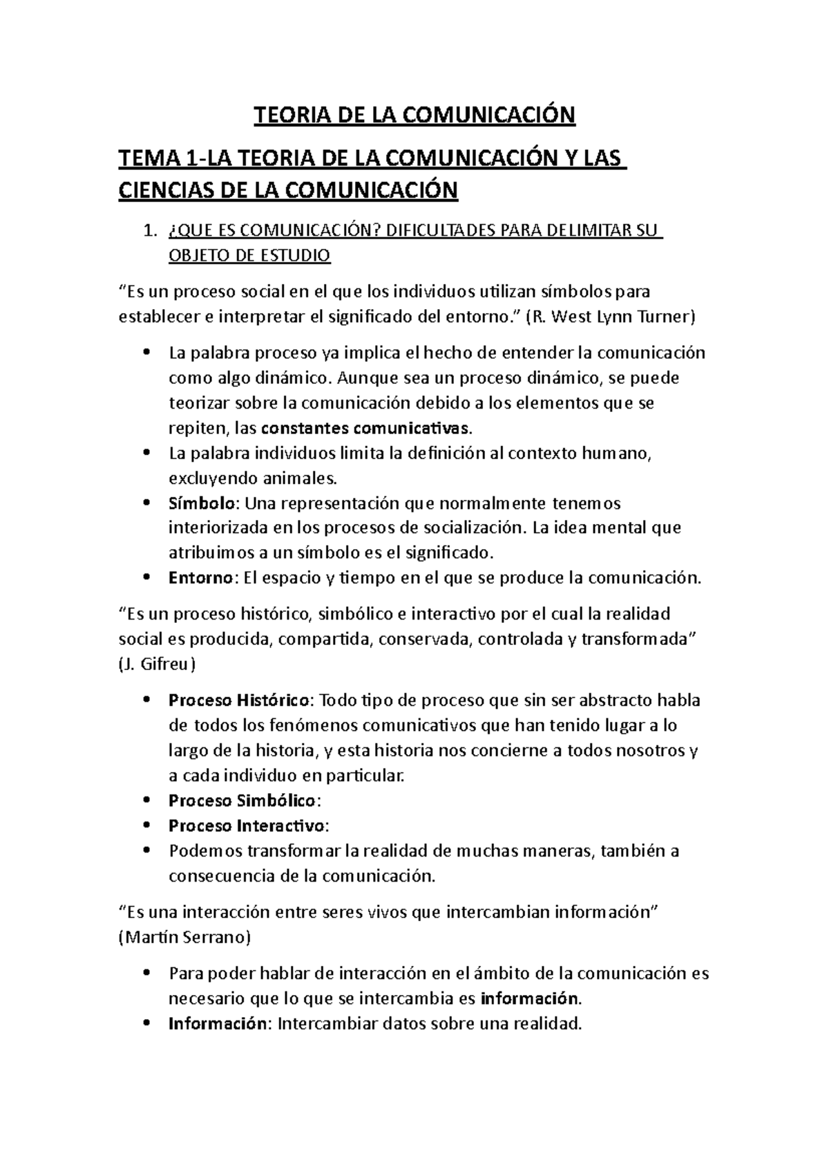 Teoria DE LA Comunicacion - TEORIA DE LA TEMA TEORIA DE LA Y LAS ...