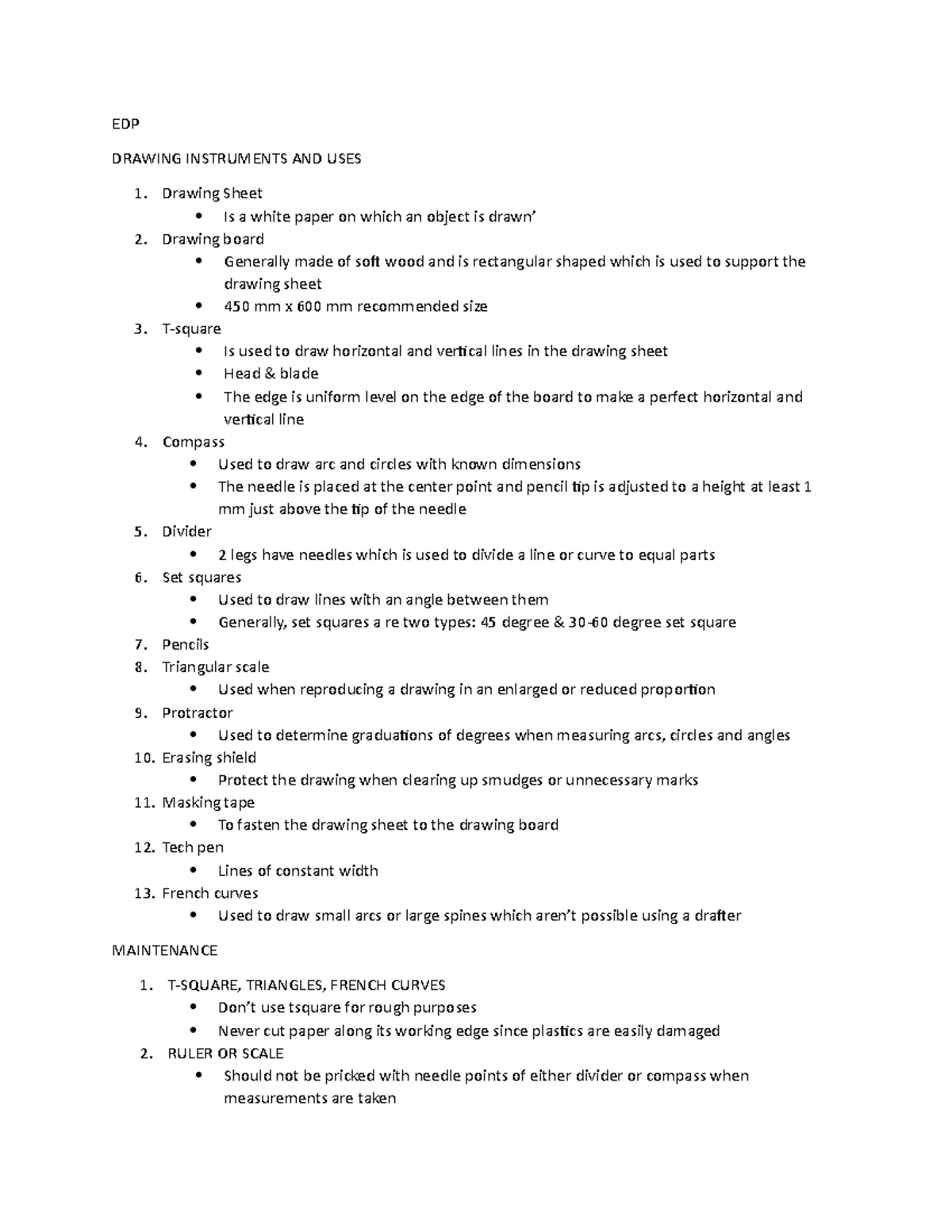 Engineering Drawing and Plans Important Terms, Type of Lines and ...