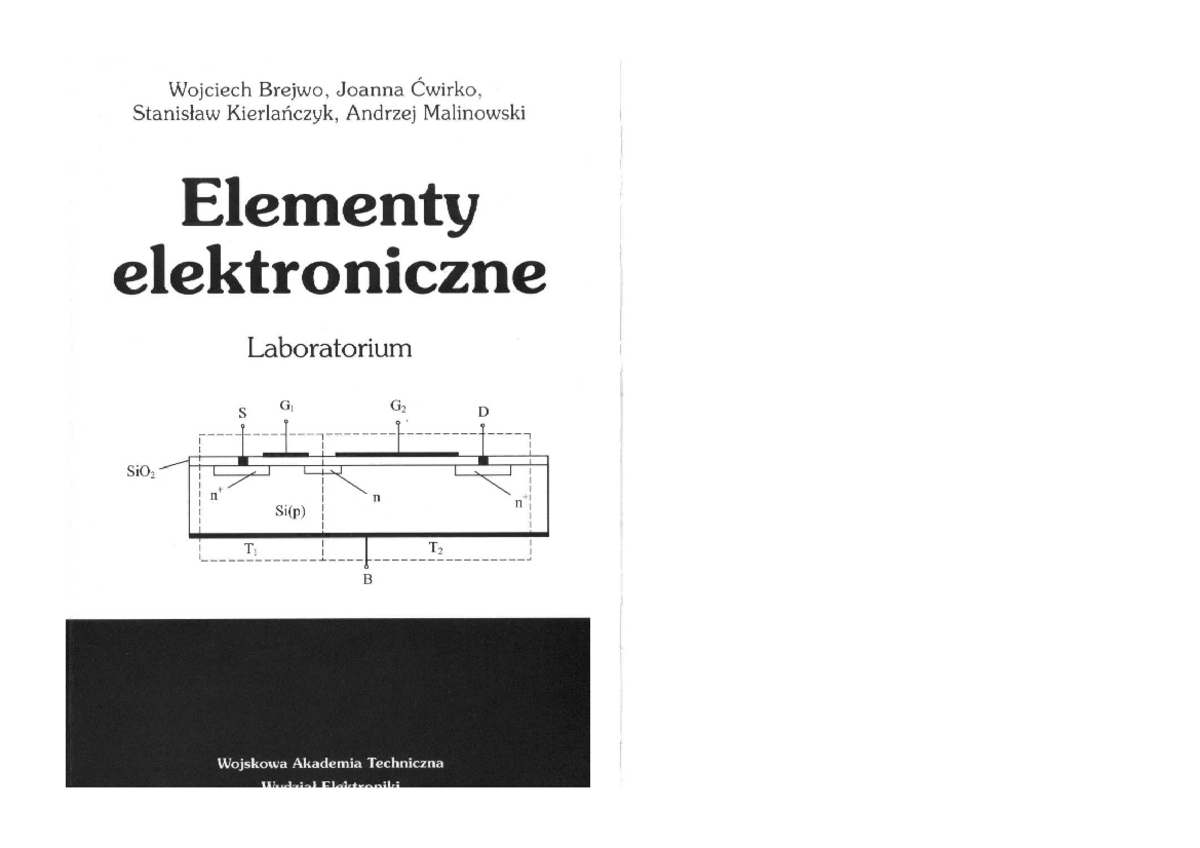 Na Jakie Dwie Grupy Dzielimy Elementy Elektroniczne Elementy elektroniczne Laboratorium - Studocu