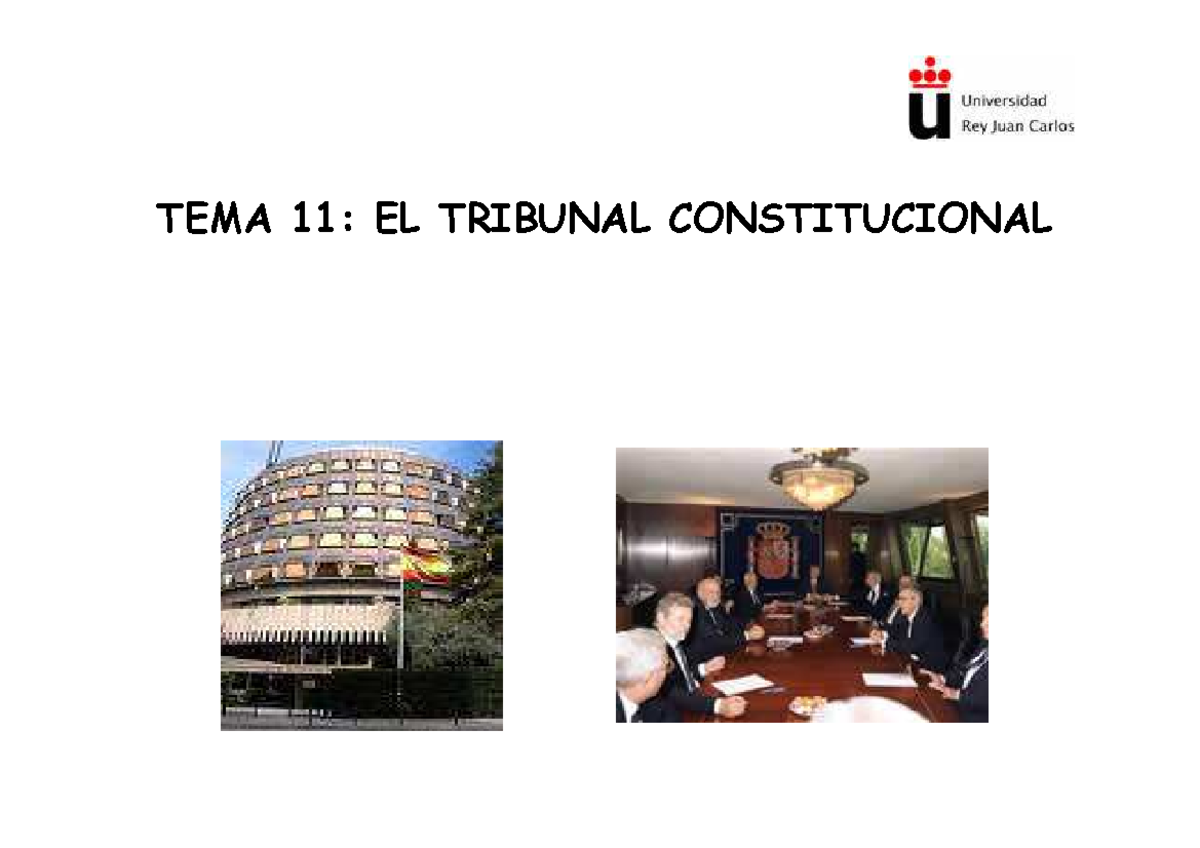 Parte Cuatro Tribunal Constitucional [Modo De Compatibilidad] - TEMA 11 ...