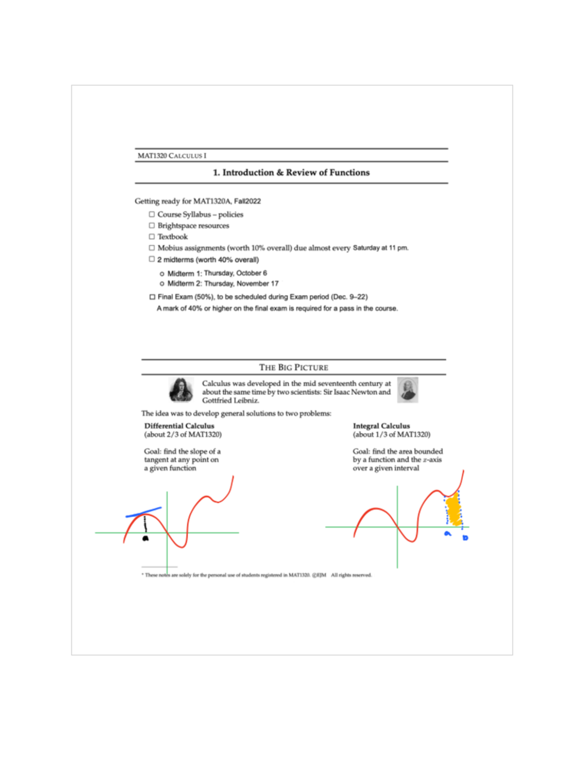 MAT1320 A, Note 1, Filled - MAT1320 - Studocu