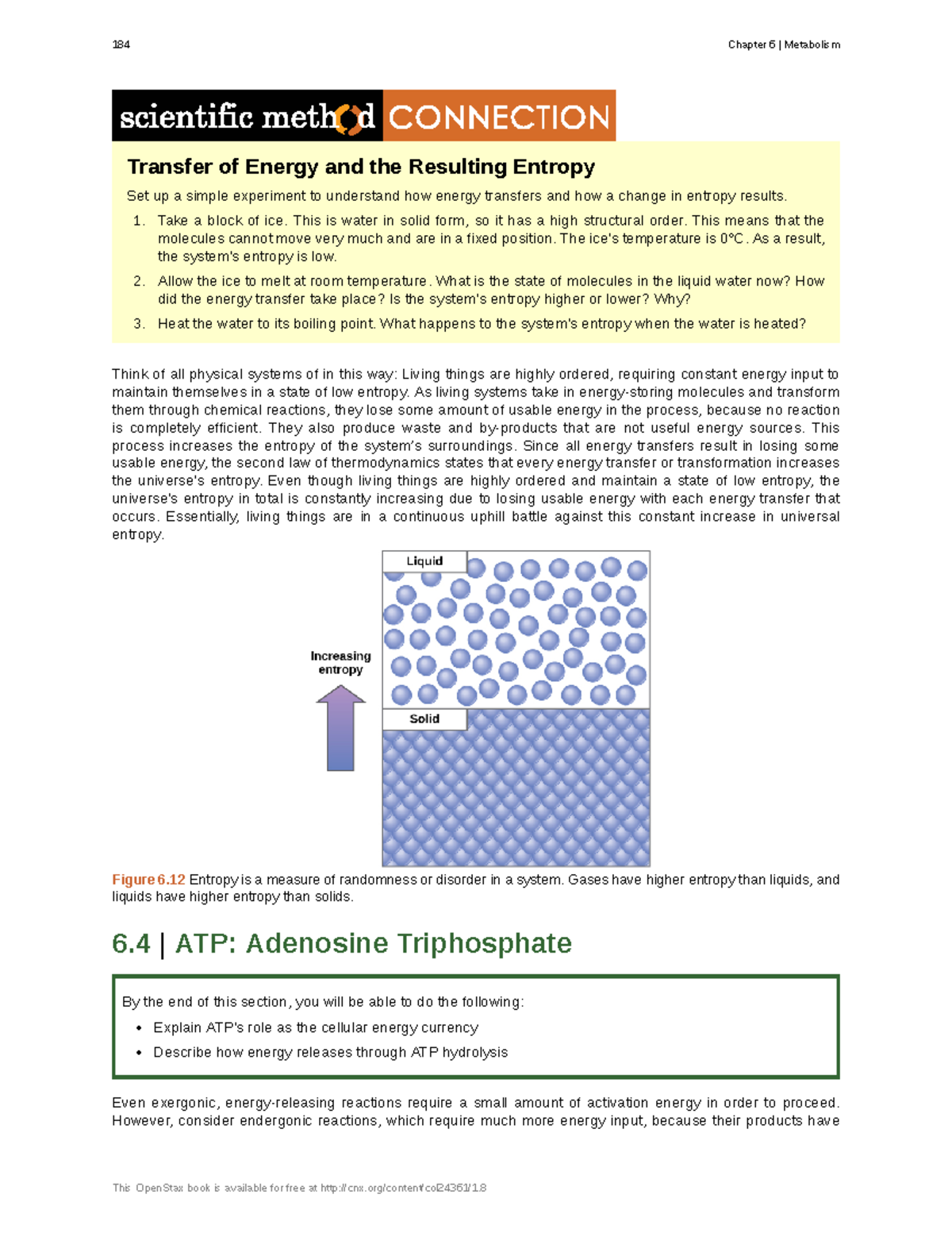 6.4 ATP - Adenosine Triphosphate - Transfer of Energy and the Resulting ...