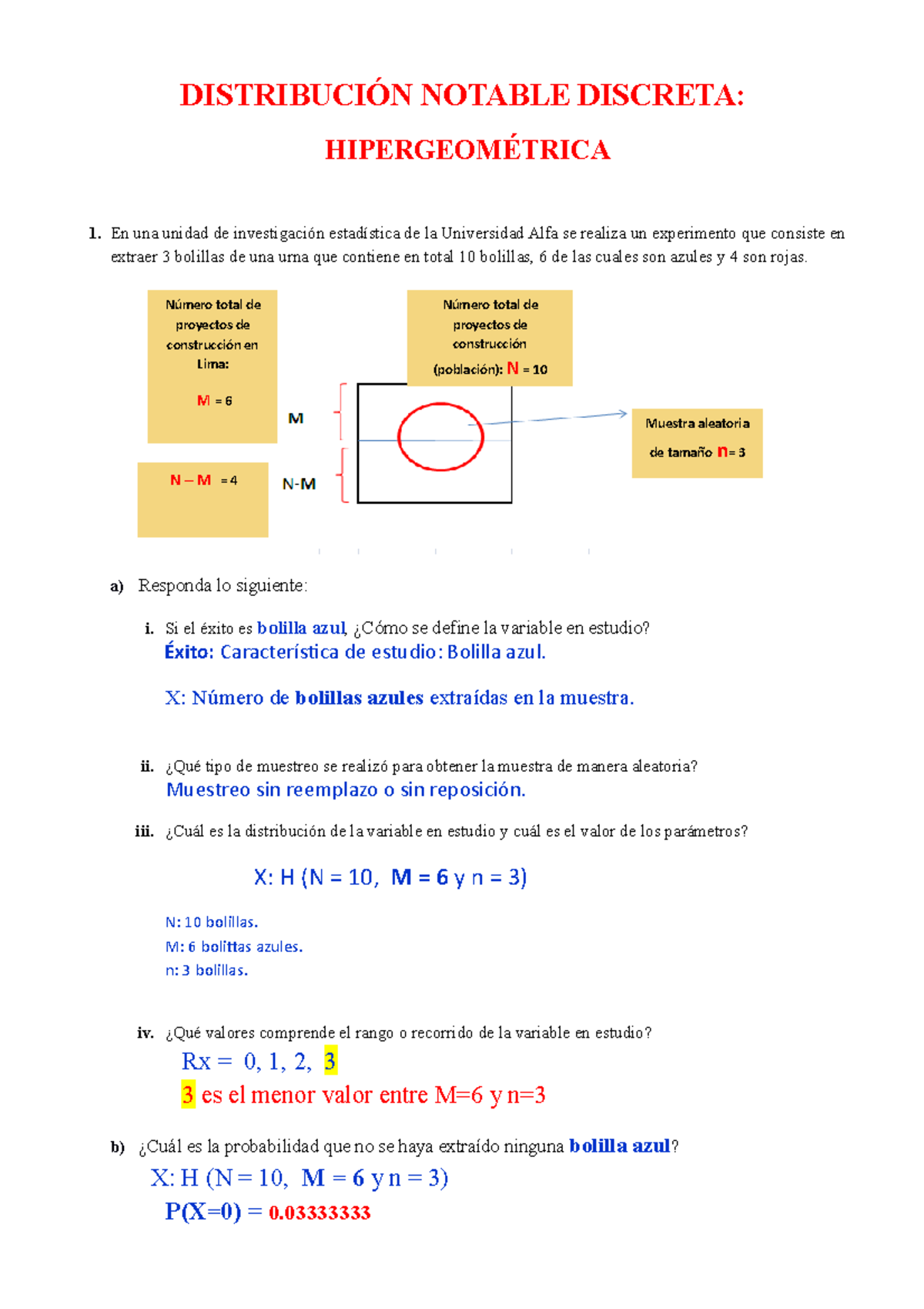 Guía 3- Ejercicios sobre distribuc. Hipergeométrica (R) - DISTRIBUCIÓN ...