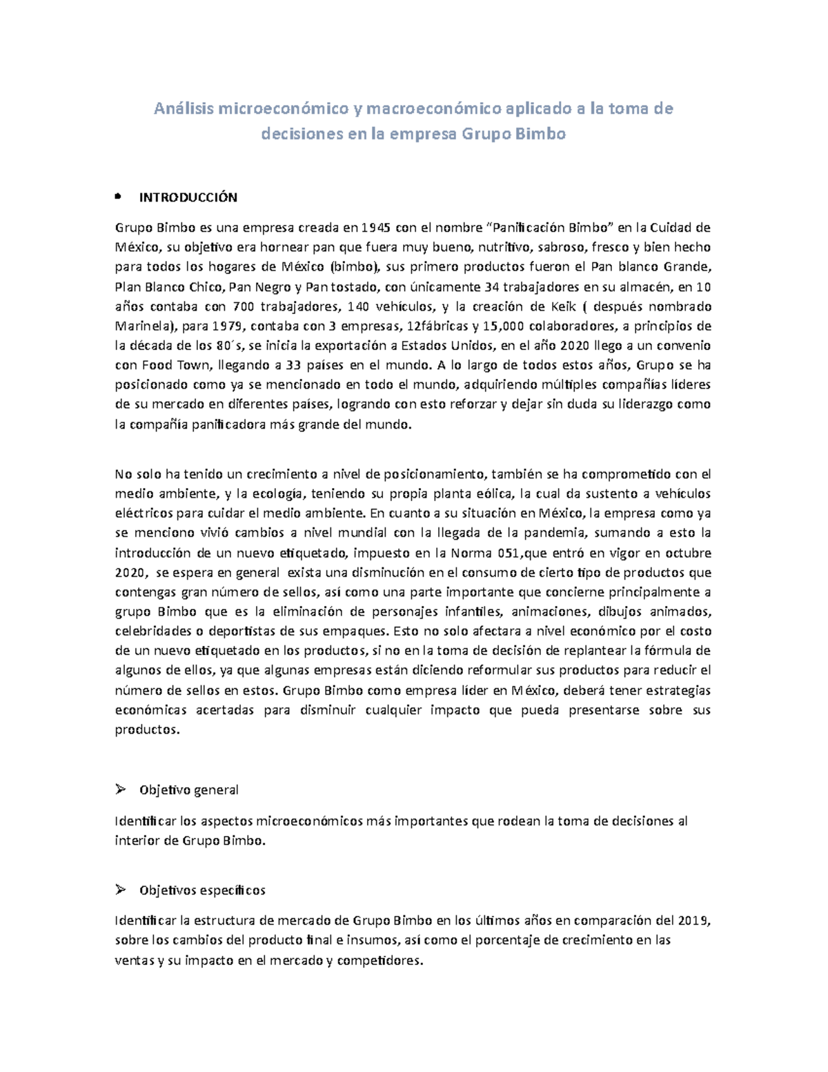 Evidencia 2 - ev 2 - Análisis microeconómico y macroeconómico aplicado ...
