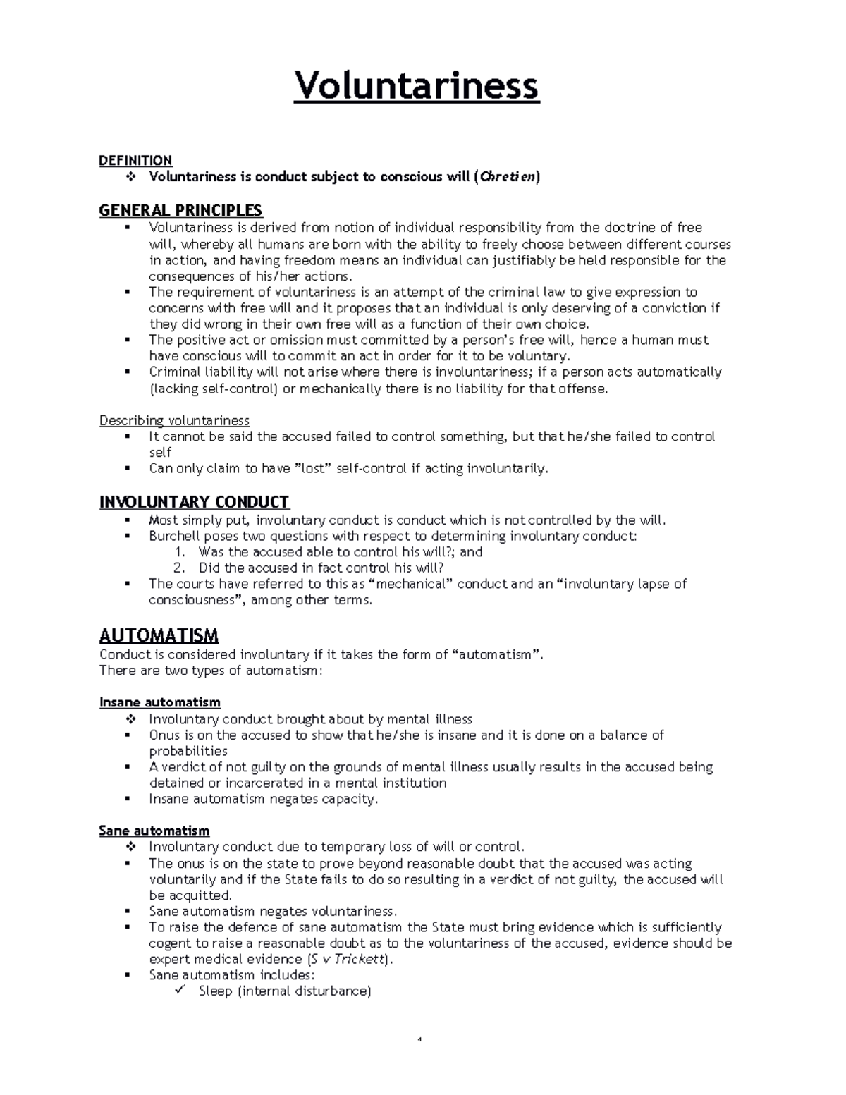 03CR - Voluntariness - Notes - Voluntariness DEFINITION Voluntariness ...