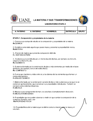 Portafolio LA Materia Y SUS Transformaciones - LA MATERIA Y SUS ...