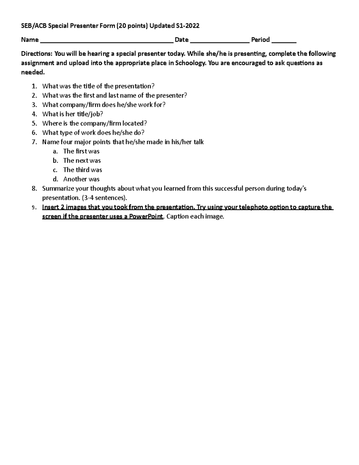 SEB ACB Special Presenter Form S12022 - SEB/ACB Special Presenter Form ...