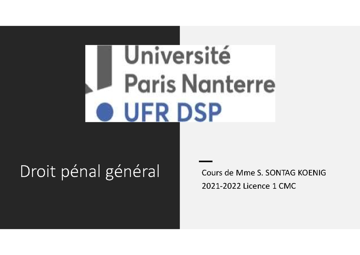 CM3 DPG - Application loi pénale dans le temps et dans lespace - Droit ...