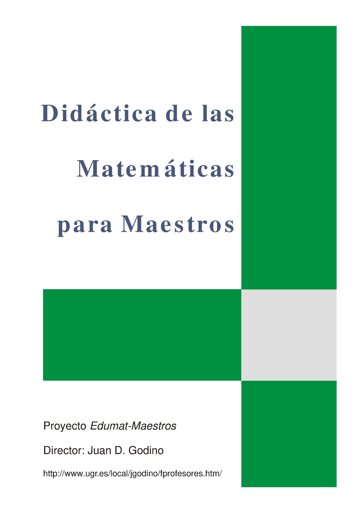 DIDactica Maestros - Pedagogía De La Matemática - D Id áctica D E Las ...