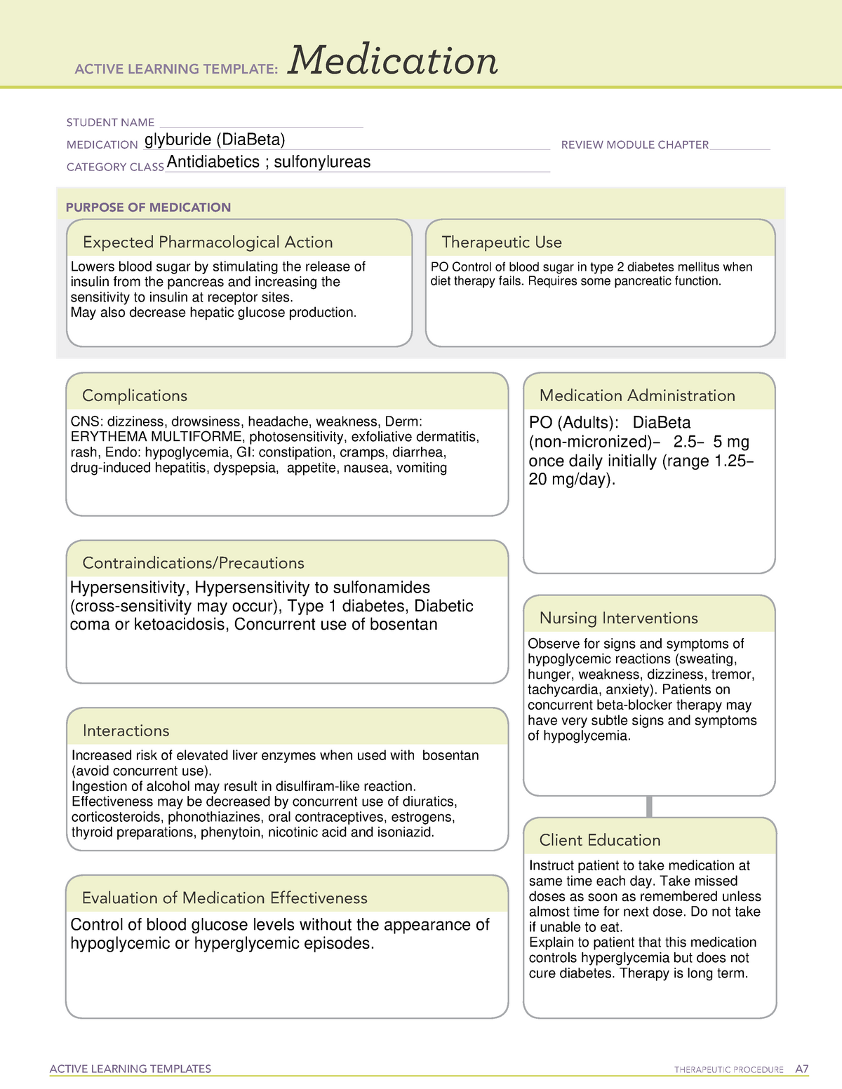 medication-glyburide-active-learning-templates-therapeutic