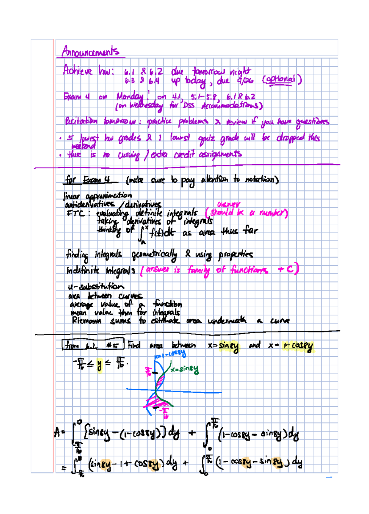 Note Apr Volumes Of Revolution Using Disk And