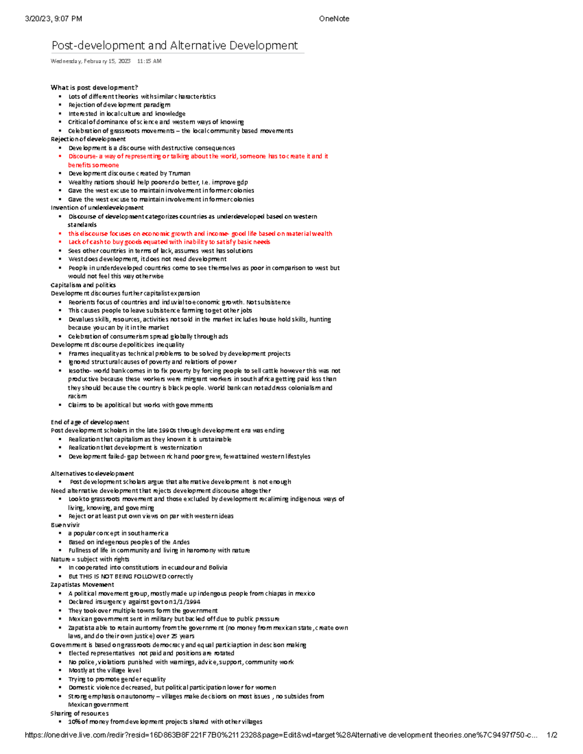 28 defines postdevelopment and alternative developments 3/20/23, 9