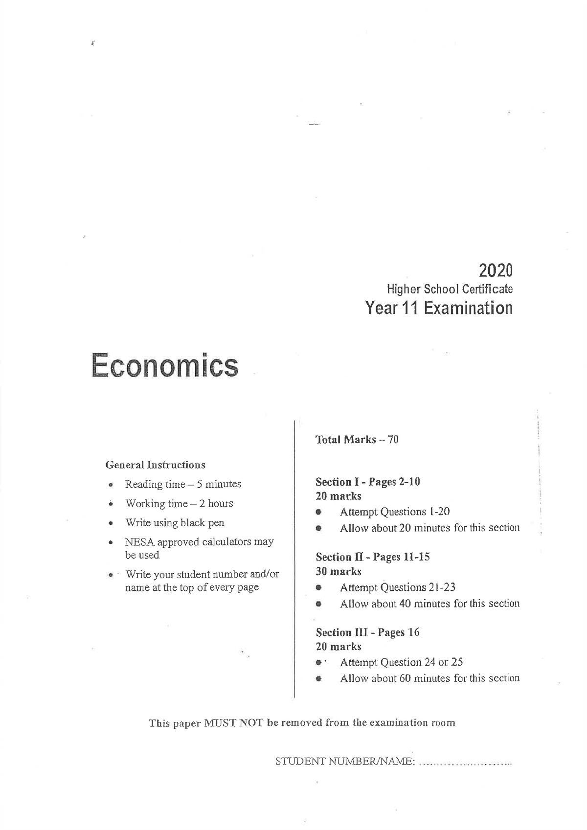 economics phd qualifying exams