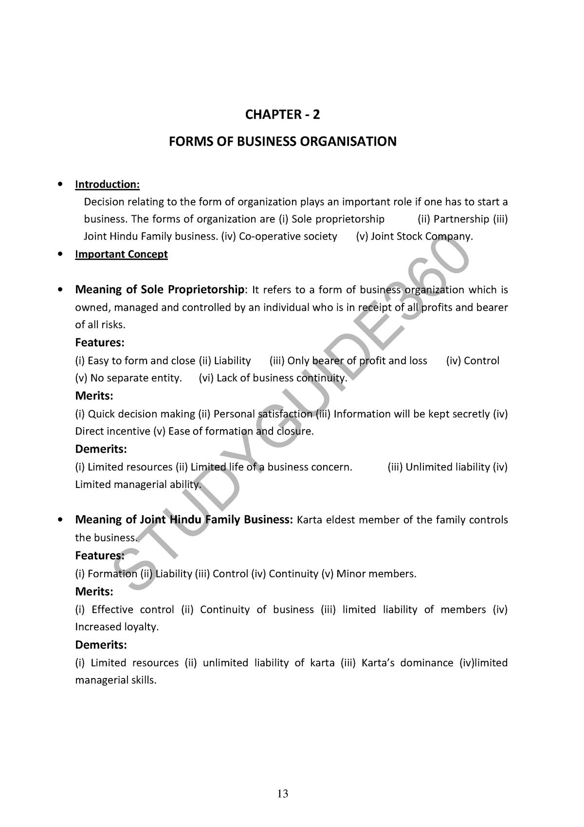 case study questions of forms of business organisation