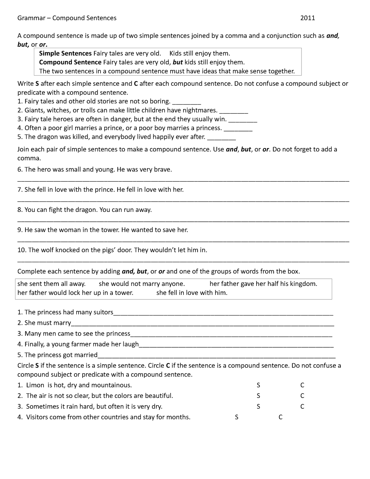 compound-sentences-14230-grammar-compound-sentences-2011-a-compound