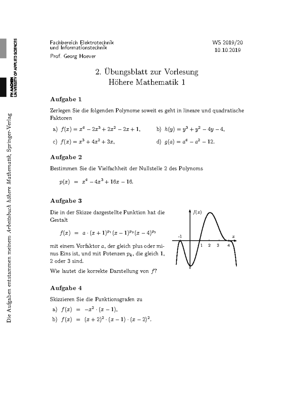 Aufgaben Zu Quadratischen Funktionen Mit Lösungen Blatt 2 Mathe 1 Übung zu linearen und quadratischen Funktionen - Die