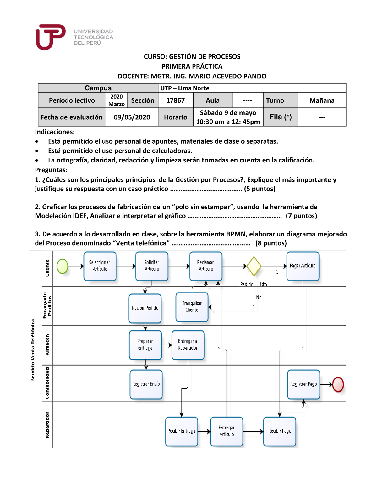 Scribd - Practica - CURSO: GESTI”N DE PROCESOS PRIMERA PR¡CTICA DOCENTE ...