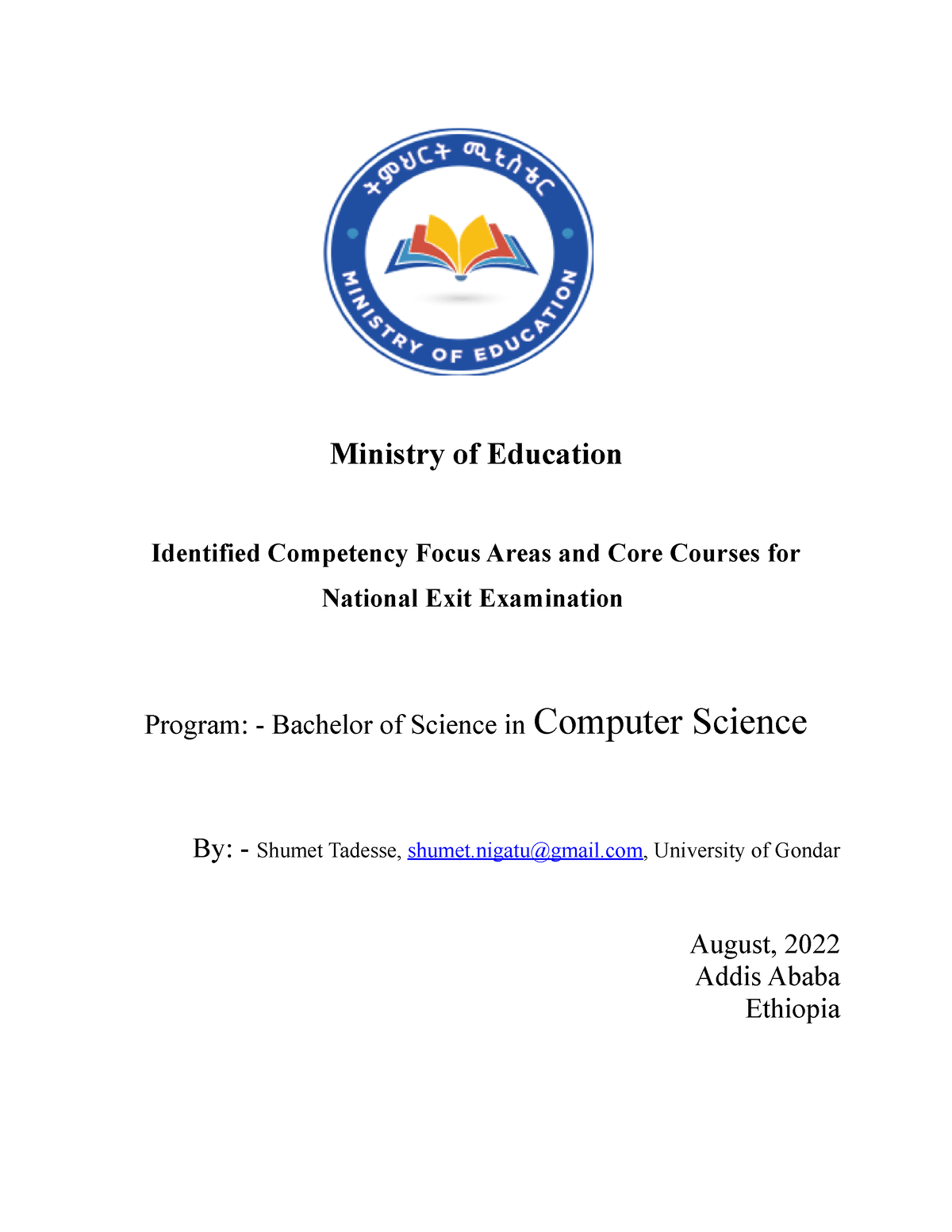 Sample of A logbook for Bachelor of Science in computer science