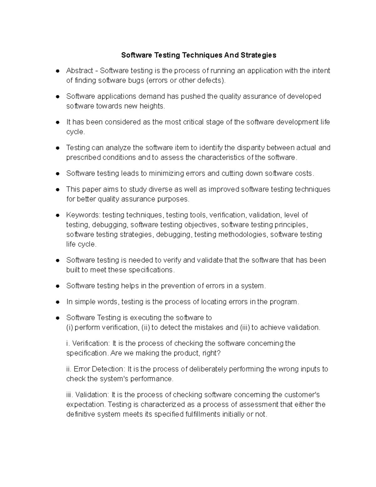 Software Testing Techniques Strategies Software Engineering Pou Software Testing Techniques Strategies Software Engineering Pou