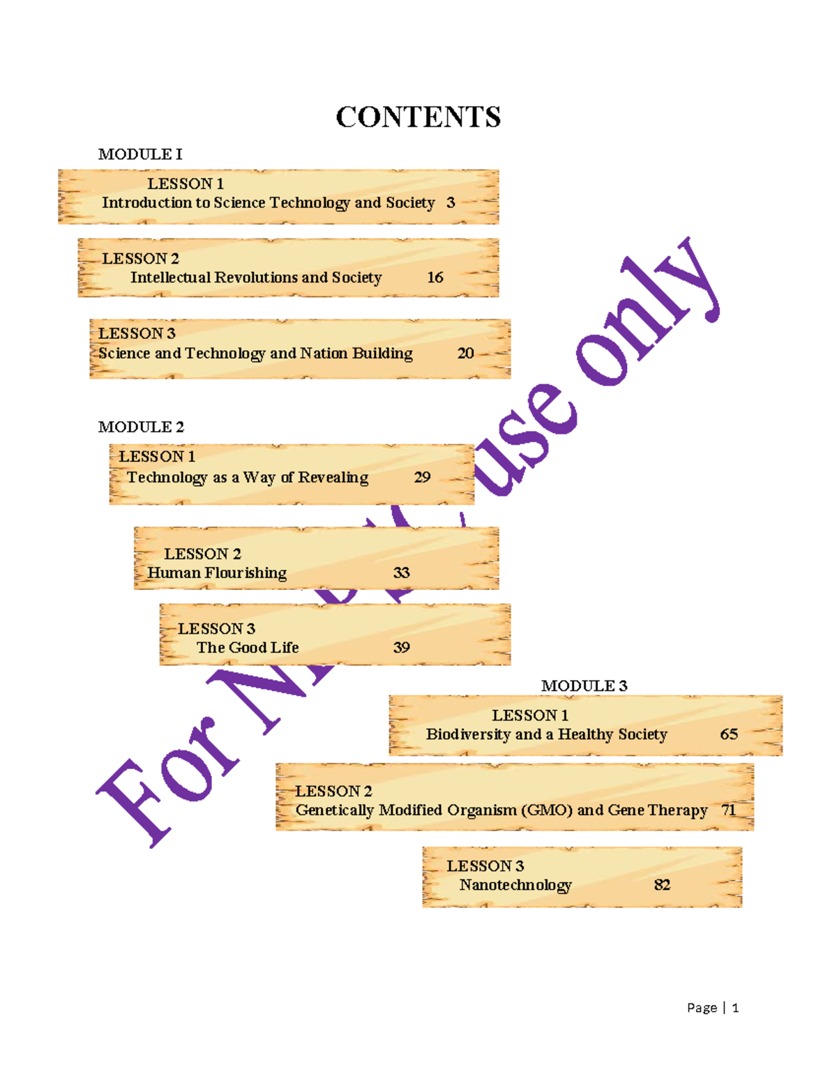 Inbound 5328955469968300318 - CONTENTS - LESSON MODULE I Introduction ...