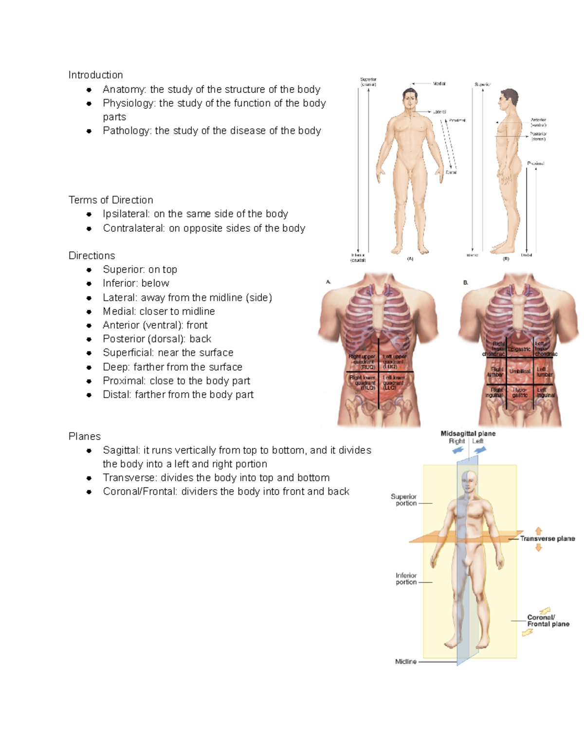 Chapter 1 These notes covers medical terminology Introduction