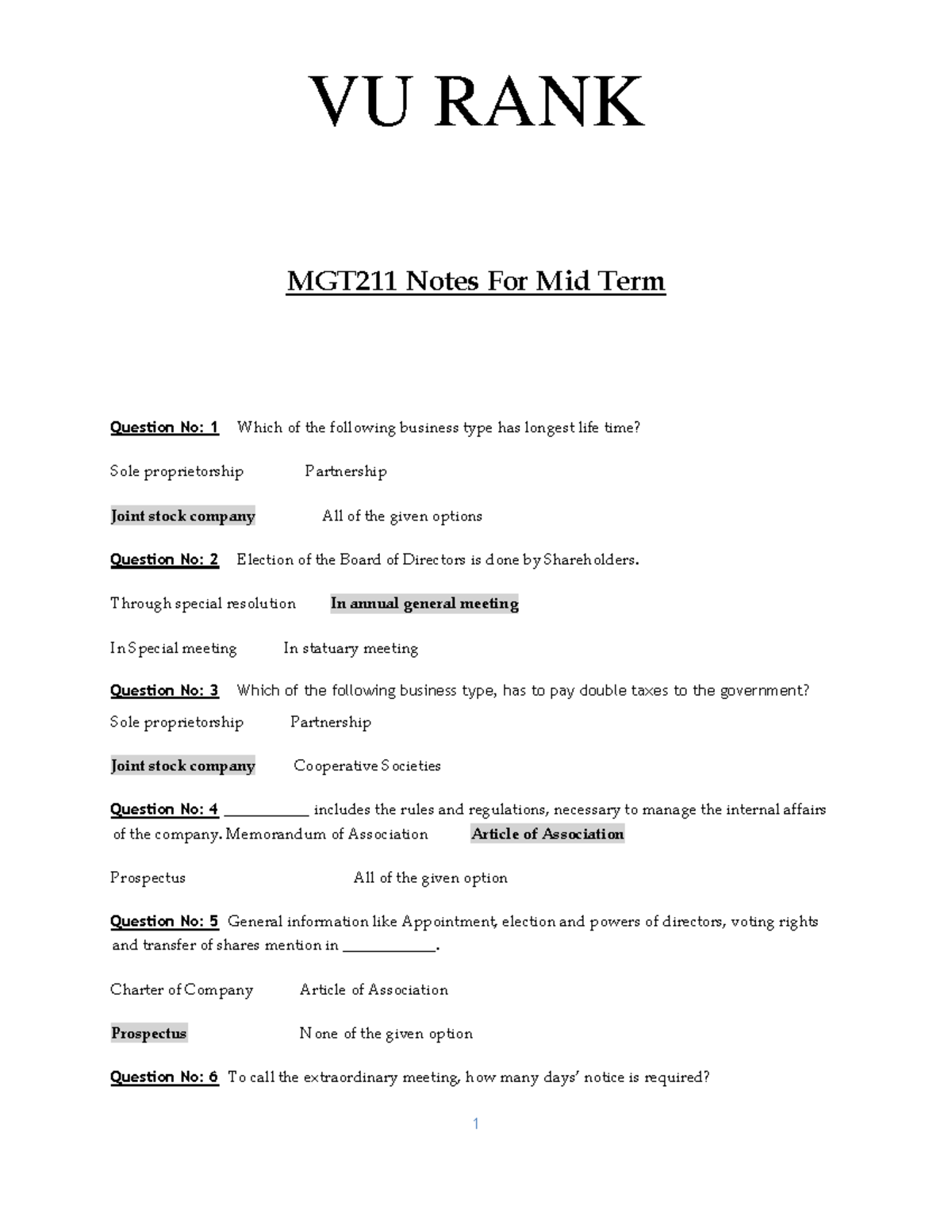 MGT211 Solved Notes For Mid Term - MGT211 Notes For Mid Term Question ...