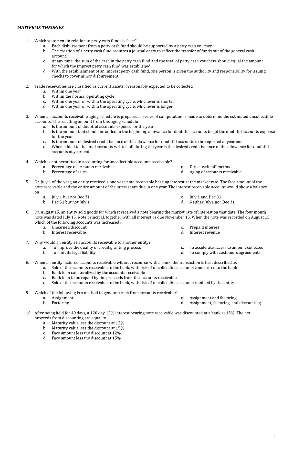 Midterms Theories IA1 - notws - MIDTERMS THEORIES Which statement in ...