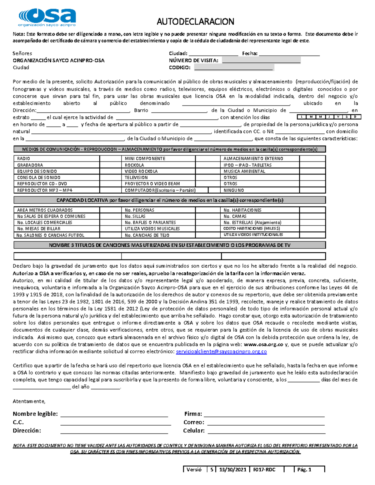 Sayco Y Acinpro - DOCUMENTO NECESARIO PARA CONSTITUIR EMPRESA ...