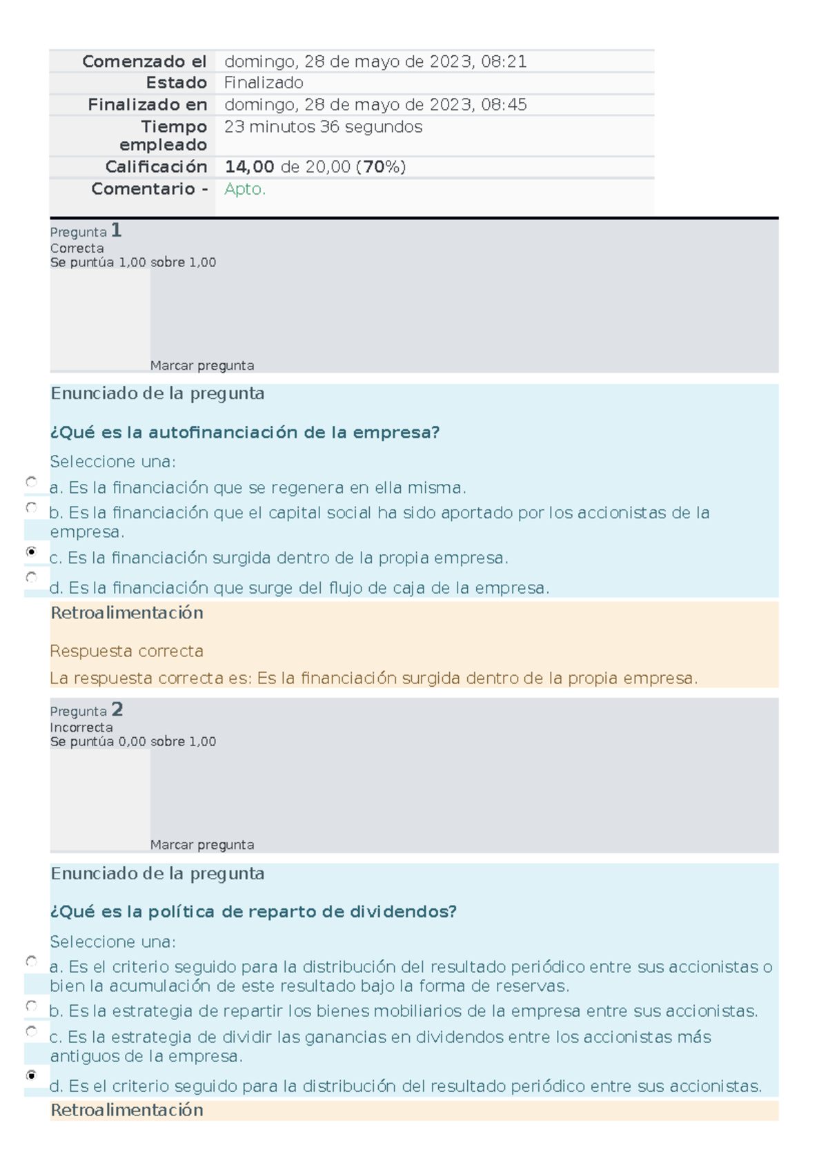 TEMA 8 - Son Los Ejercicios Resueltos - Comenzado El Domingo, 28 De ...